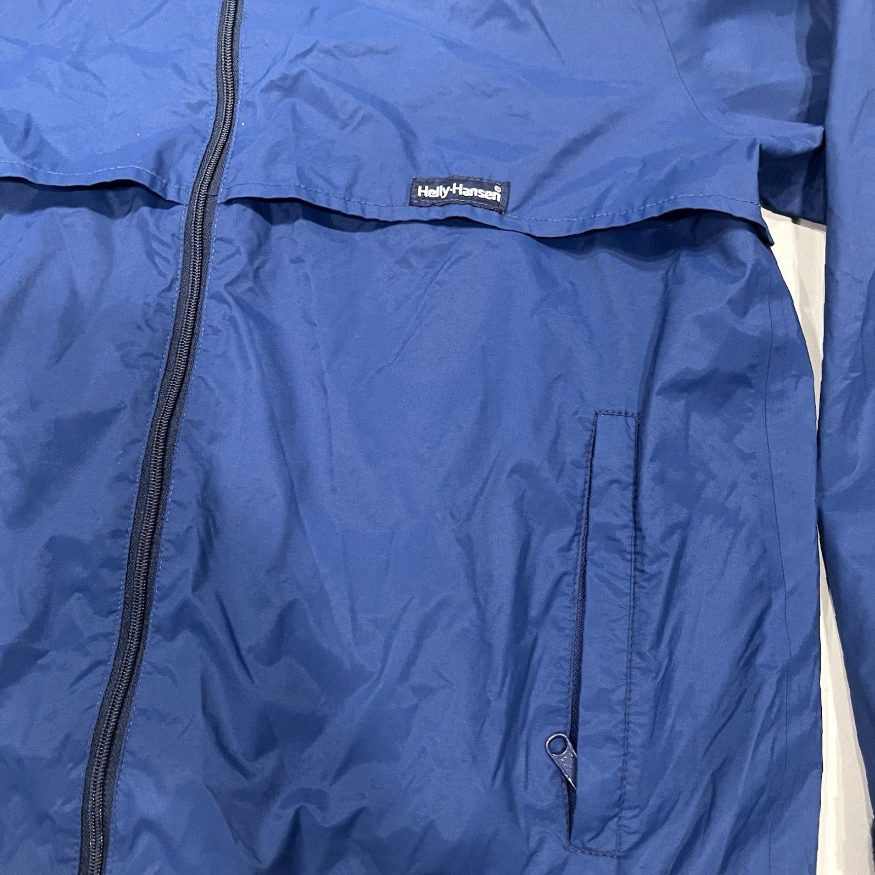Helly Hansen VINTAGE Helly Hansen Windbreaker Jacket Mens Medium Blue Nylon Track Streetwear Size US M / EU 48-50 / 2 - 5 Thumbnail