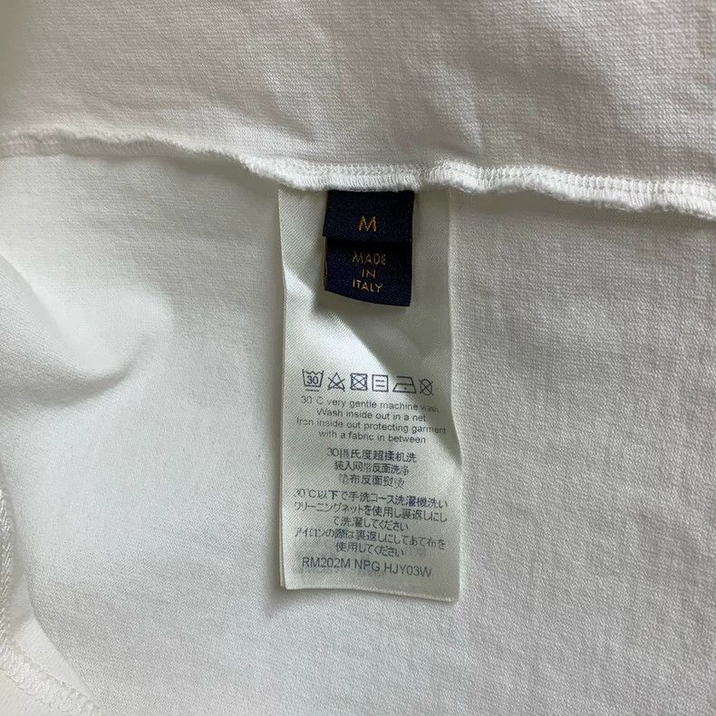 Louis Vuitton Louis Vuitton White Lianliankan Embroidered Short Sleeve T Size US M / EU 48-50 / 2 - 3 Thumbnail