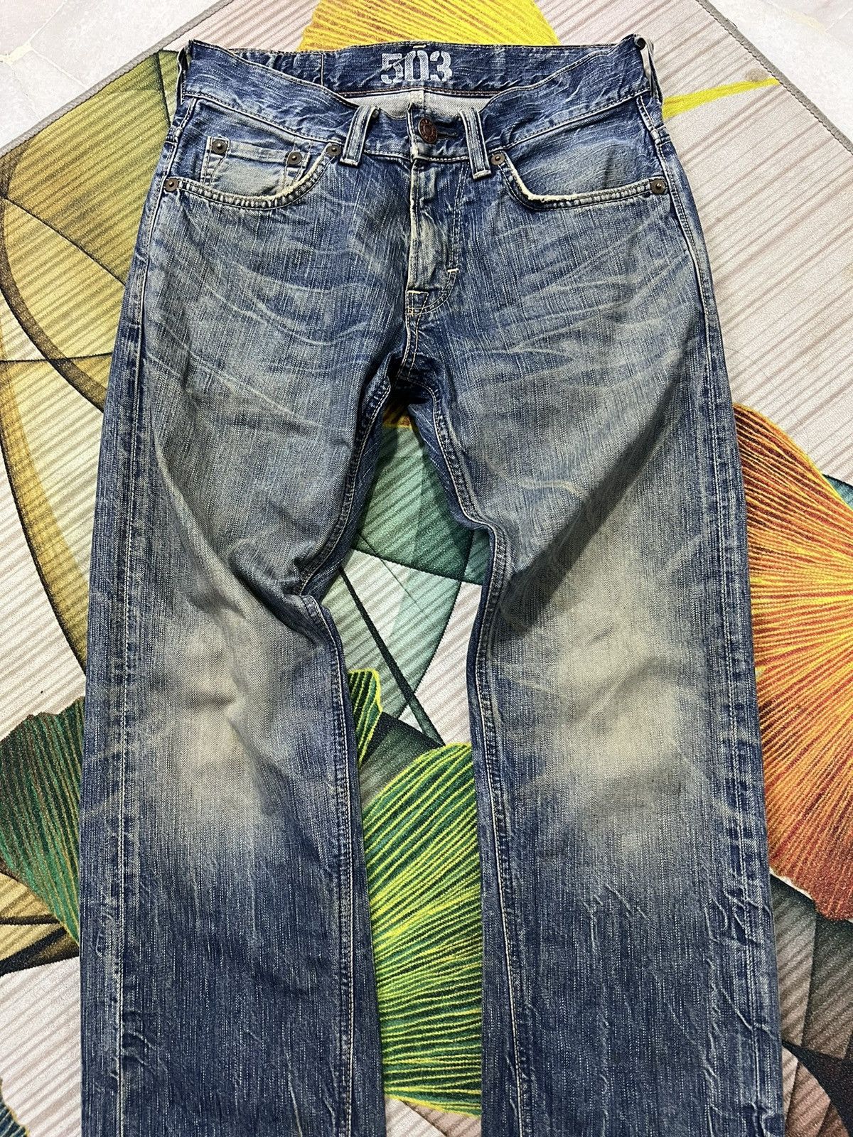 Edwin × Japanese Brand × Vintage VINTAGE EDWIN 503 BLUE TRIP JAPAN Size US 30 / EU 46 - 5 Thumbnail