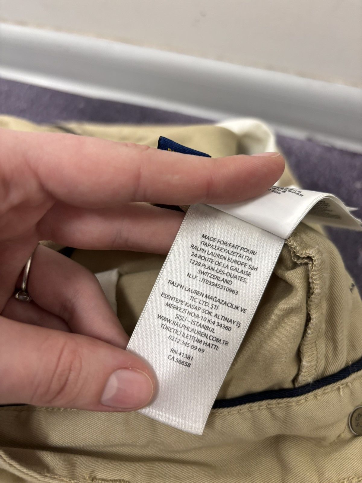 Polo Ralph Lauren Polo Ralph Lauren Men’s Beige Stretch Chino Pants Trousers Size US 36 / EU 52 - 15 Thumbnail