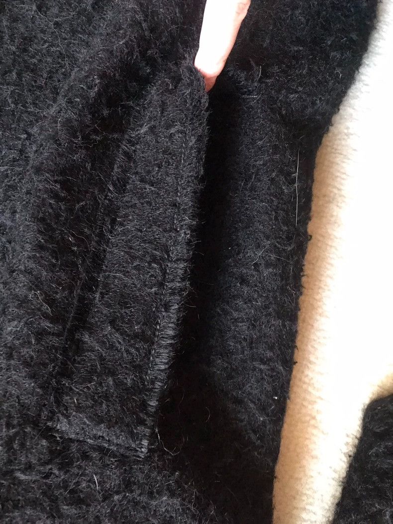 Helmut Lang HELMUT LANG Goat, cashmere and wool black coat Size XS / US 0-2 / IT 36-38 - 8 Thumbnail