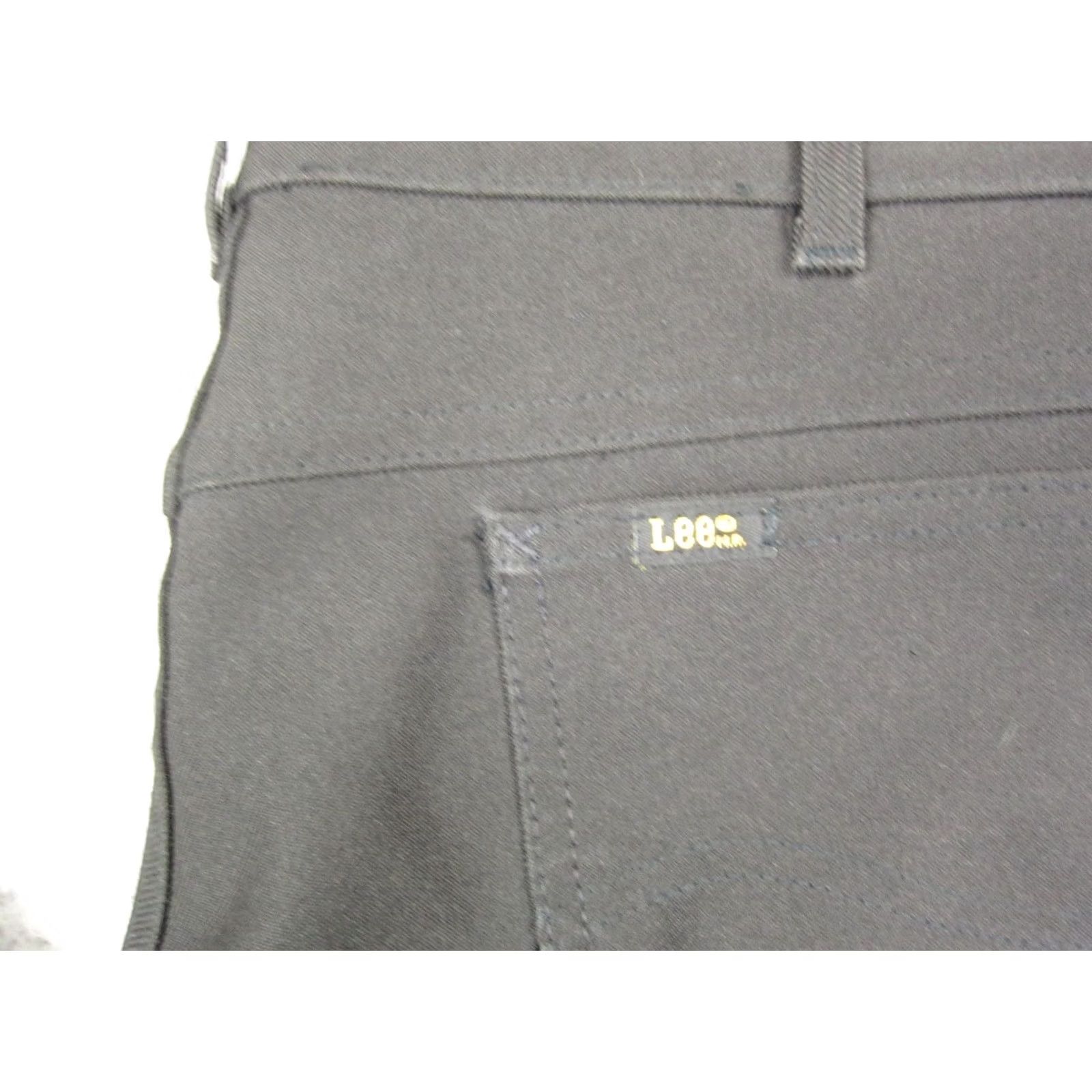 Lee VINTAGE Lee Jeans Mens 38W x 32L Black 80s Straight Adult Pants Disco Leisure Jeans Size US 38 / EU 54 - 2 Thumbnail