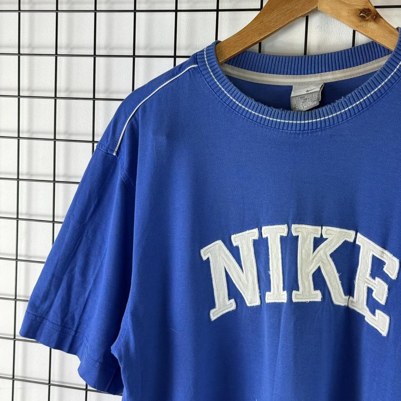 Nike Nike Vintage 90s Spellout Logo T shirt Blue Size US M / EU 48-50 / 2 - 3 Thumbnail