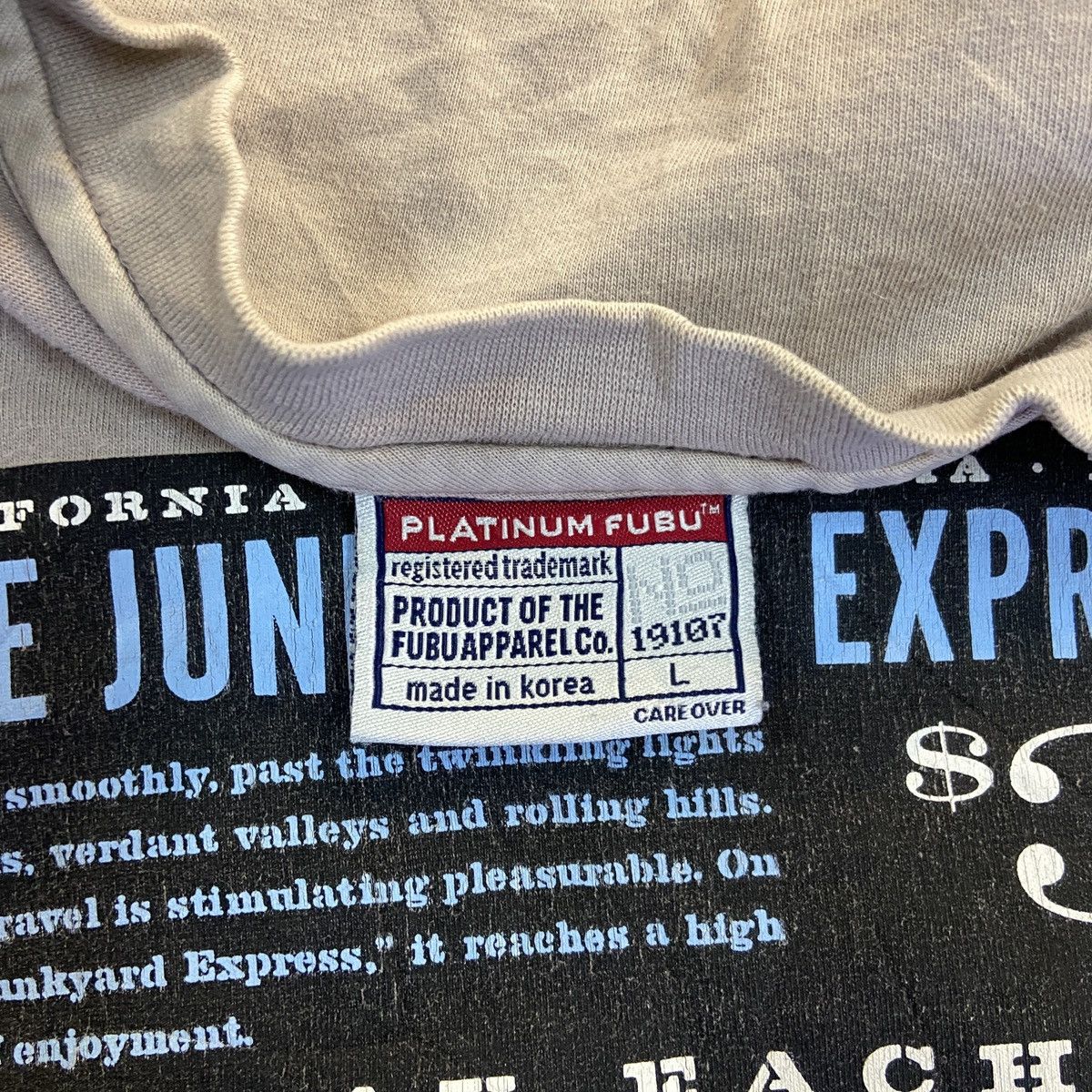 Fubu × Vintage Vtg Fubu Platinum Tee Size US L / EU 52-54 / 3 - 3 Thumbnail