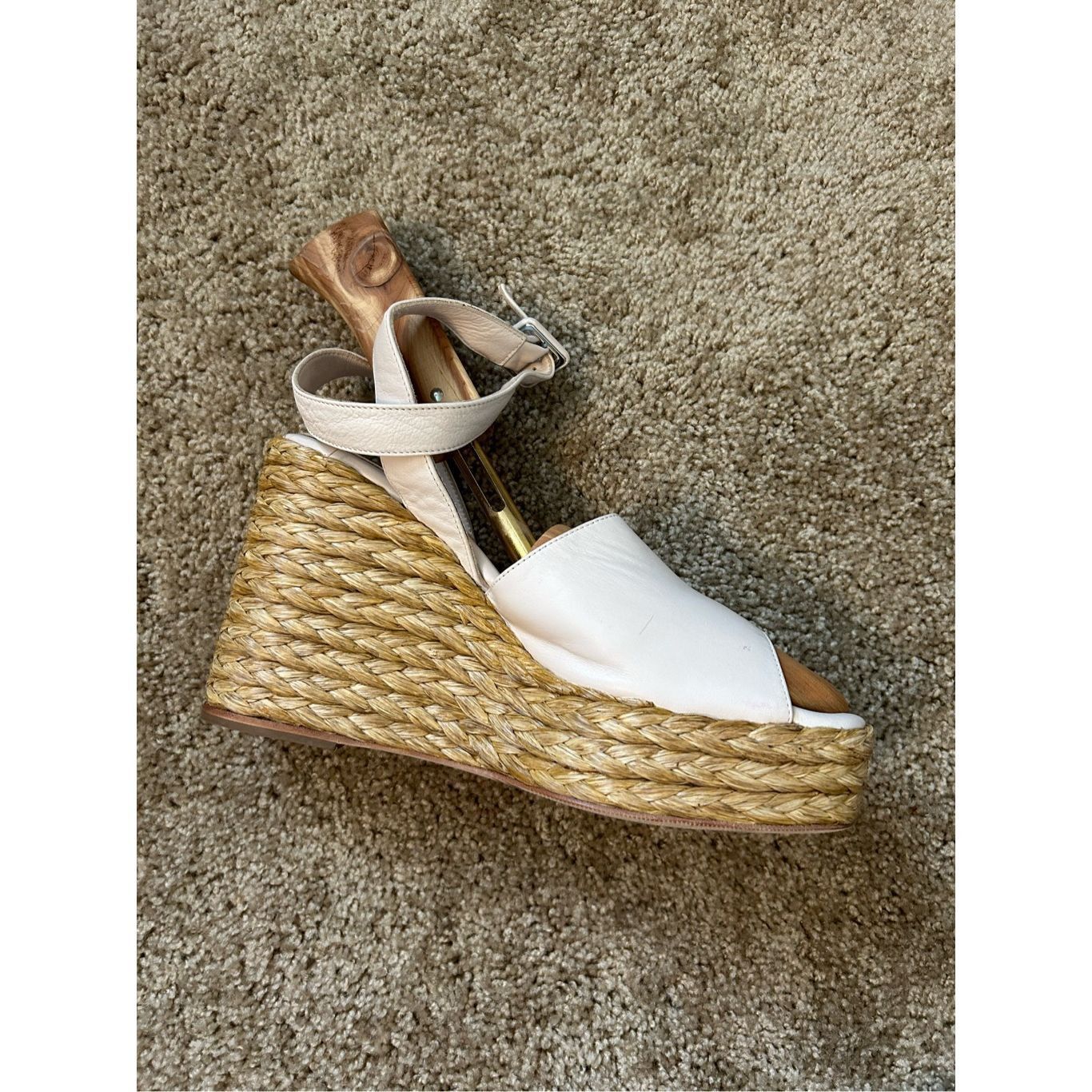 Paloma Bercelo Paloma Barceló Clama Jute-Wedge Sandals Glacial Pink, Sz EU Size US 9 / IT 39 - 3 Thumbnail