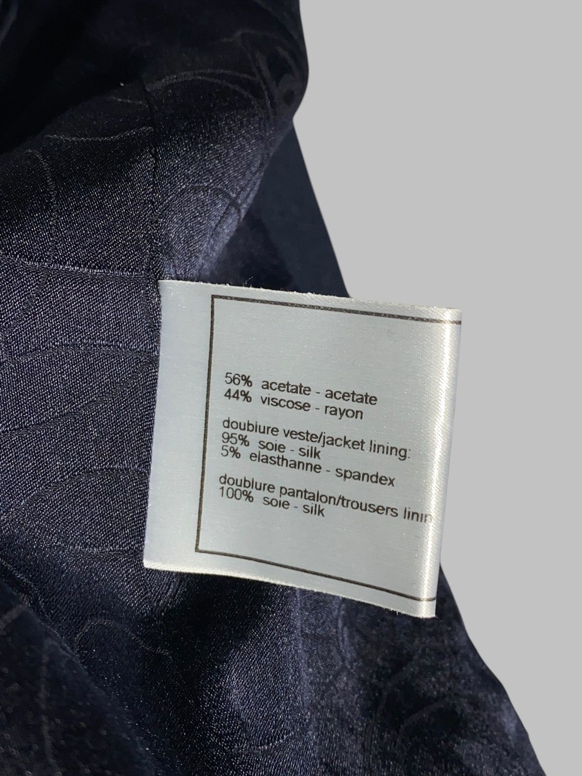 Chanel Chanel Navy Blue Blazer Embellished Rhinestone Button Jacket Size XS / US 0-2 / IT 36-38 - 24 Thumbnail
