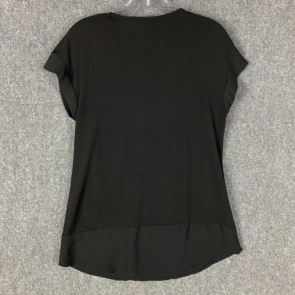 Other Knapp Studio Blouse Women's Small Short Sleeve Black S Size S / US 4 / IT 40 - 7 Thumbnail