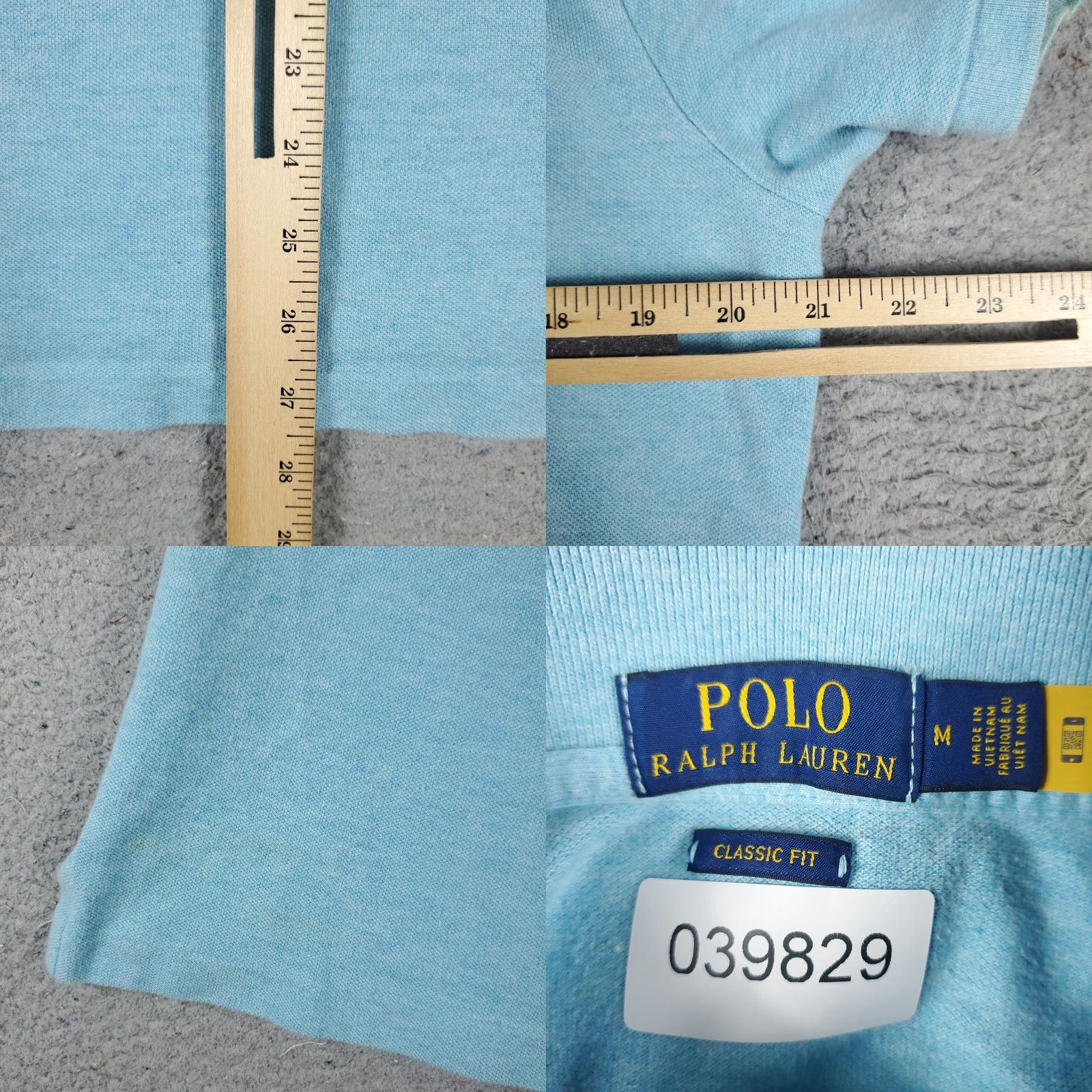Ralph Lauren Ralph Lauren Polo Shirt Mens Medium Blue Solid Casual Short Sleeve Size US M / EU 48-50 / 2 - 8 Thumbnail