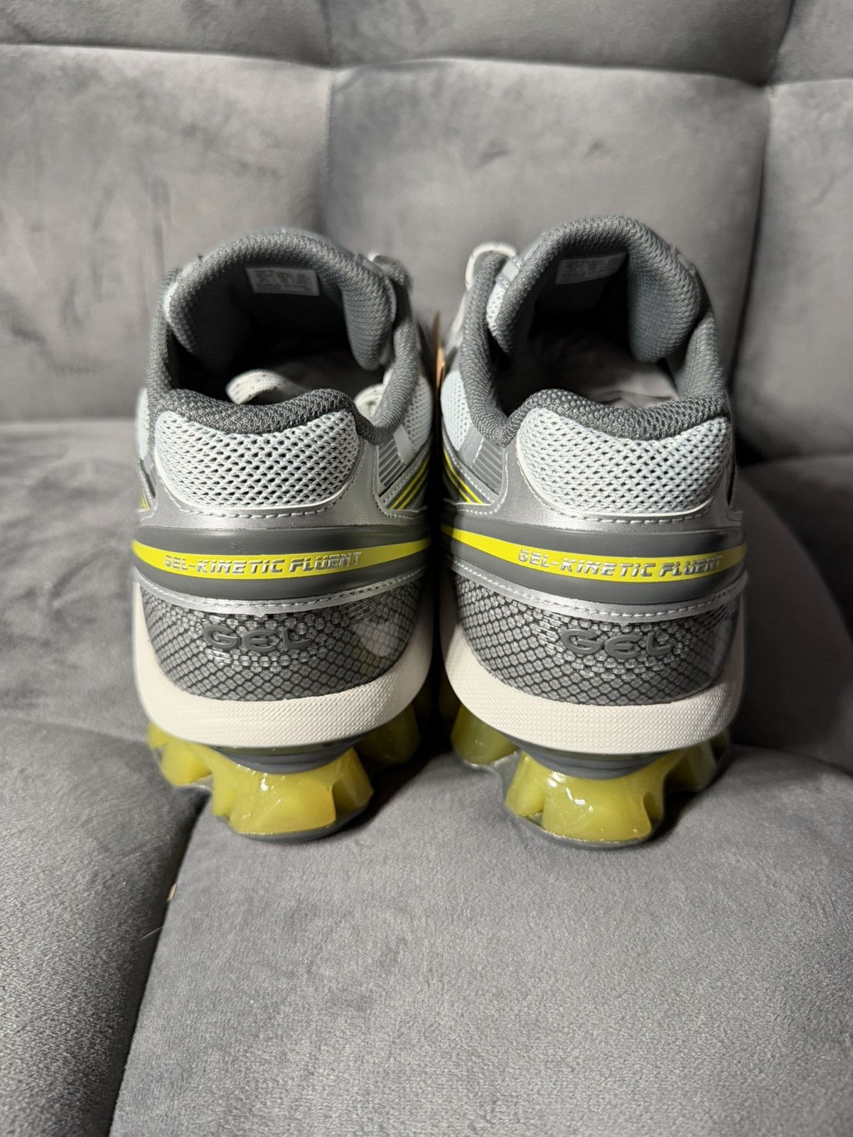 Asics Size 10 - ASICS Gel Kinetic Fluent Glacier Grey Lime Size US 10 / EU 43 - 4 Thumbnail