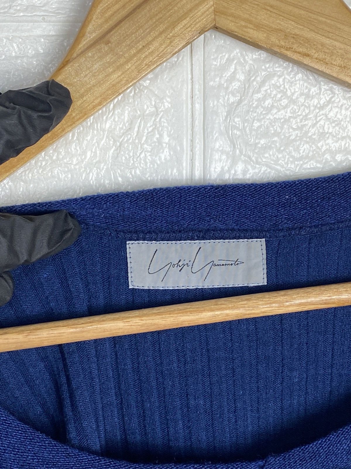 Japanese Brand × Vintage × Yohji Yamamoto Yohji Yamamoto Wool Sweater Blue Size M Size M / US 6-8 / IT 42-44 - 9 Thumbnail