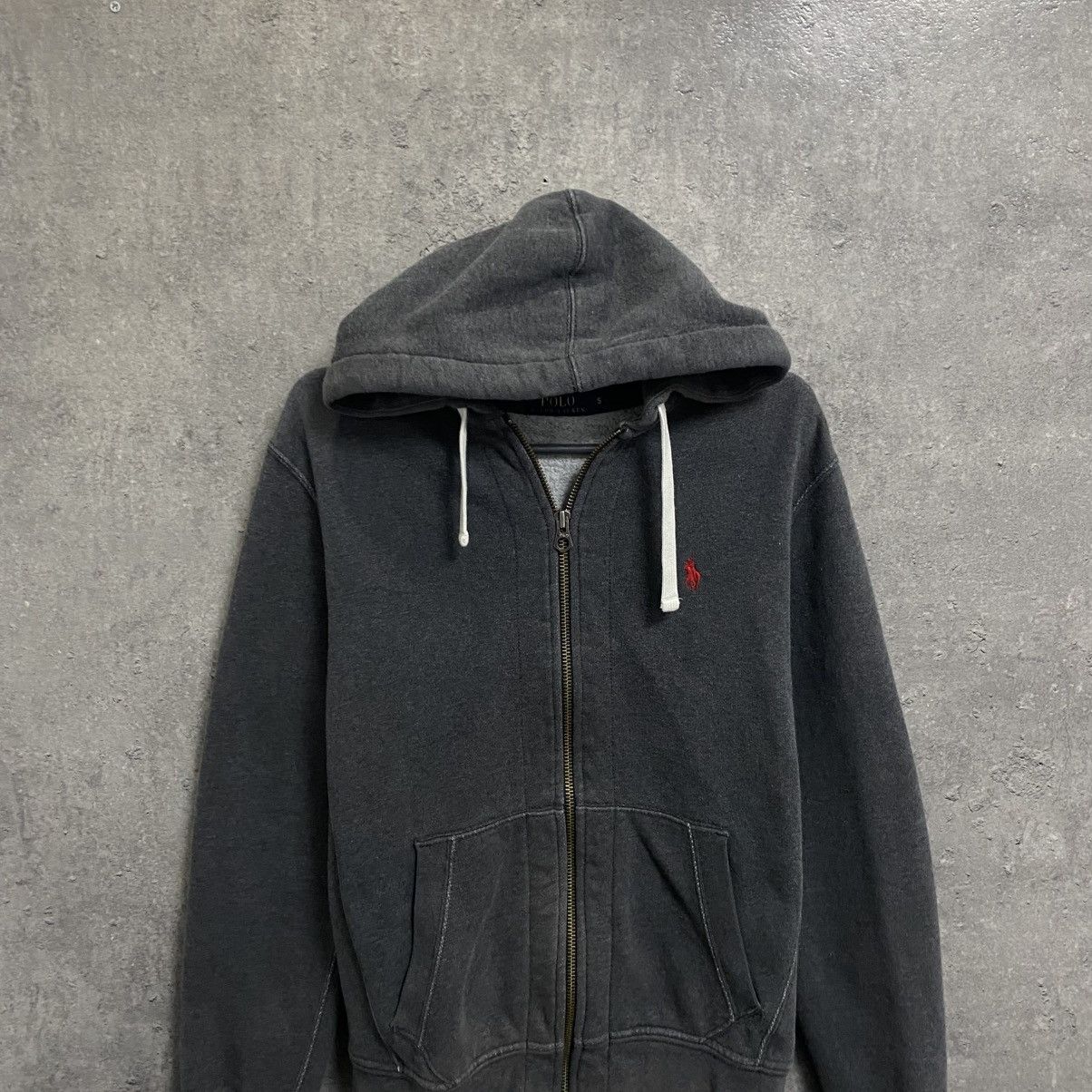 Polo Ralph Lauren Vintage Polo Ralph Lauren Zip Hoodie Grey Size US S / EU 44-46 / 1 - 4 Thumbnail