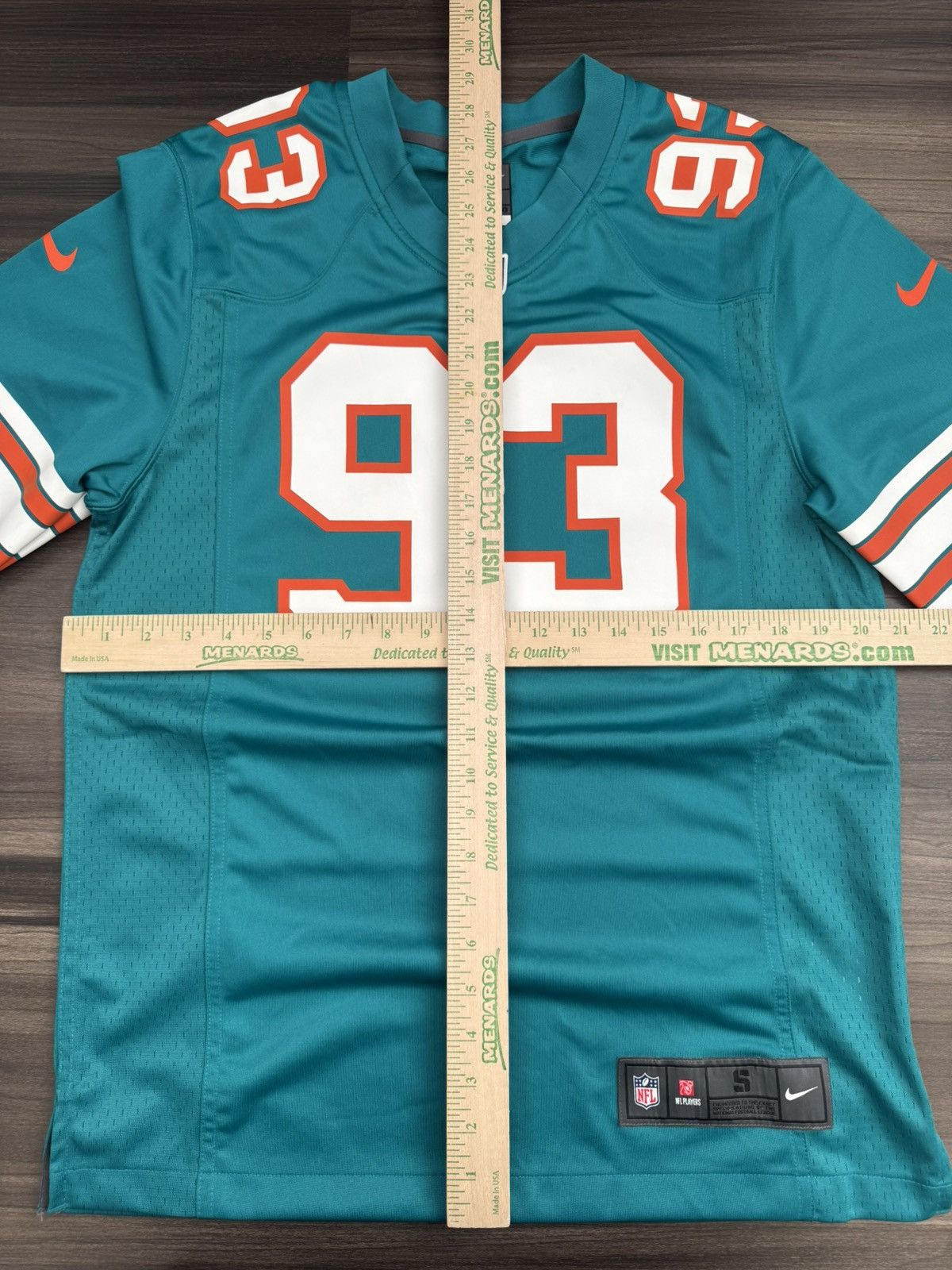 Nike Miami Dolphins Ndamukong Suh #93 NFL Game Home Aqua Jersey Size US S / EU 44-46 / 1 - 6 Thumbnail