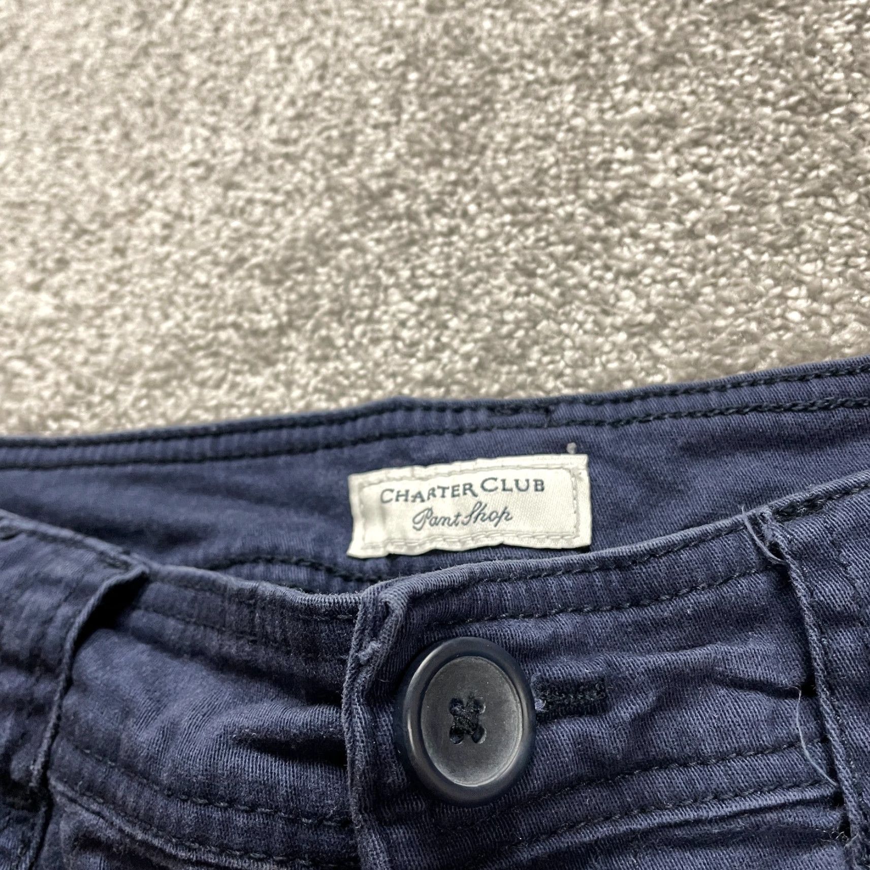 Charter Club Charter Club Bermuda Chino Shorts Womens 10 Navy Blue Mid Rise Casual 34 Waist 13.5 Inseam Size 32" / US 10 / IT 46 - 6 Thumbnail