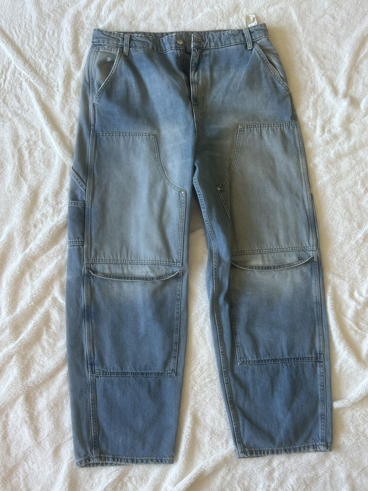 Vintage × Zara Zara pants double knee baggy Size US 34 / EU 50 - 1 Thumbnail