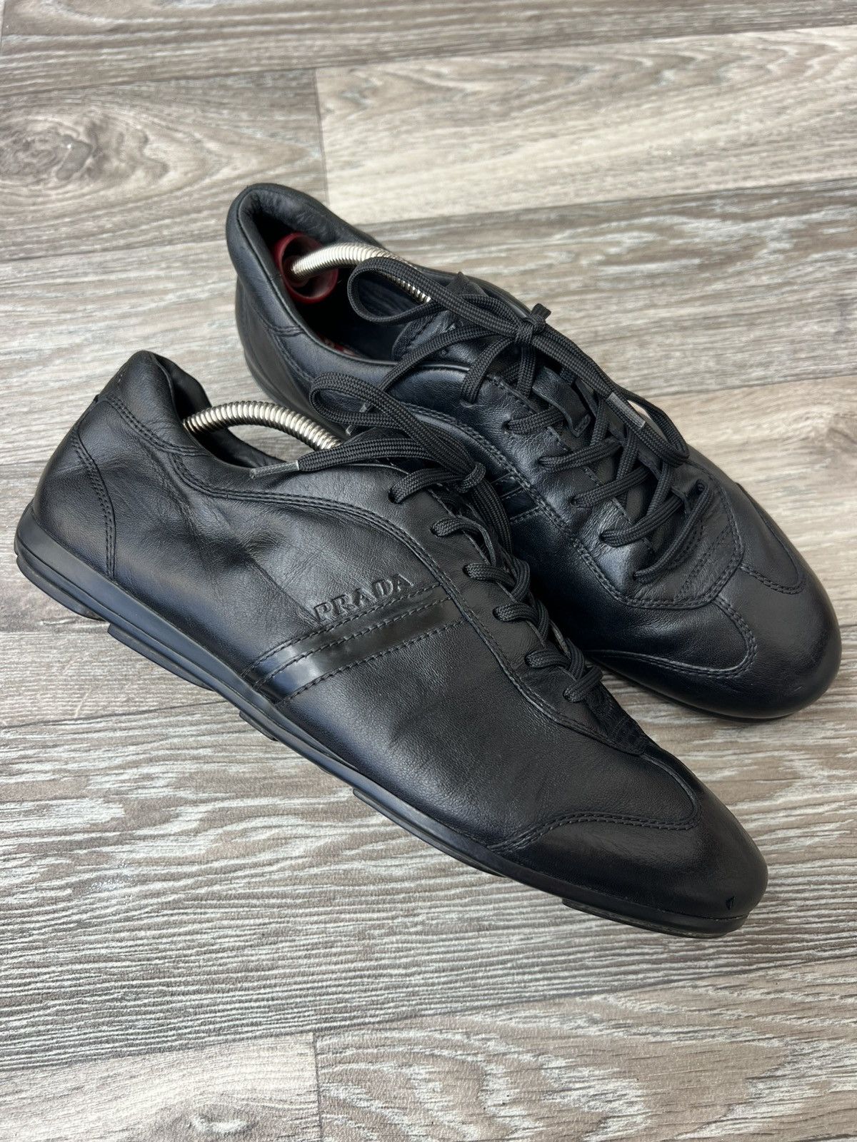 Prada PRADA Leather MonteCarlo Sneaker Size US 10.5 / EU 43-44 - 1 Thumbnail