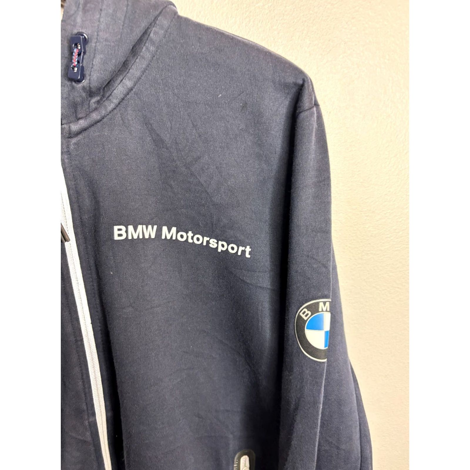 Puma VINTAGE PUMA BMW Full Zip Hoodie Shirt Men S Blue 4723 Logo Pockets Cars Sports Regular Fall Winter 8/10 Mens Size US S / EU 44-46 / 1 - 2 Thumbnail