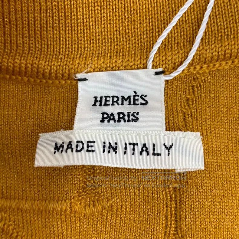 Hermes Hermes Orange stirrup buckle jacquard cashmere round-neck Size XS / US 0-2 / IT 36-38 - 5 Thumbnail