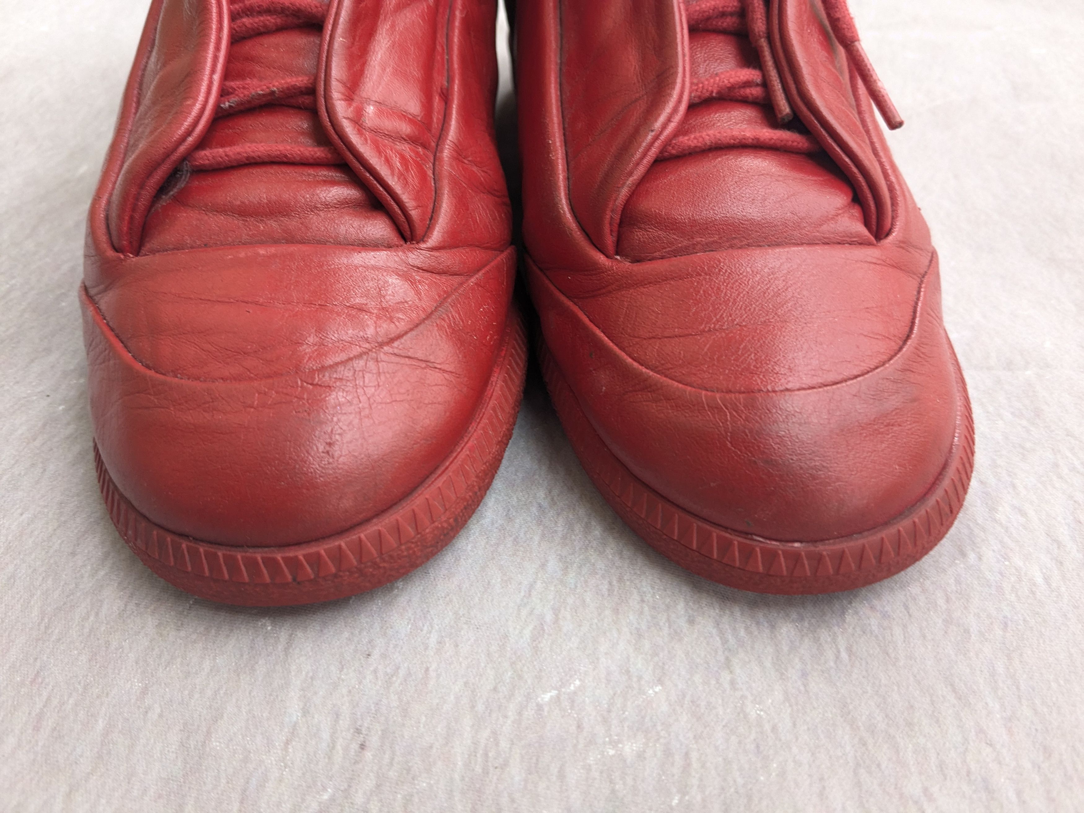 Maison Margiela Maison Margiela Future Red Leather High Top 9 42 Sneakers Size US 9 / EU 42 - 2 Thumbnail