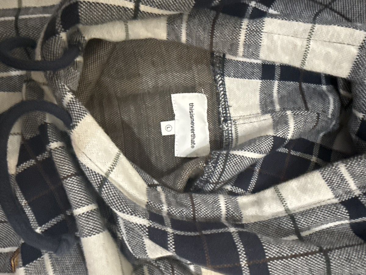 thisisneverthat Jacquard tartan plaid hoodie Size US L / EU 52-54 / 3 - 3 Thumbnail
