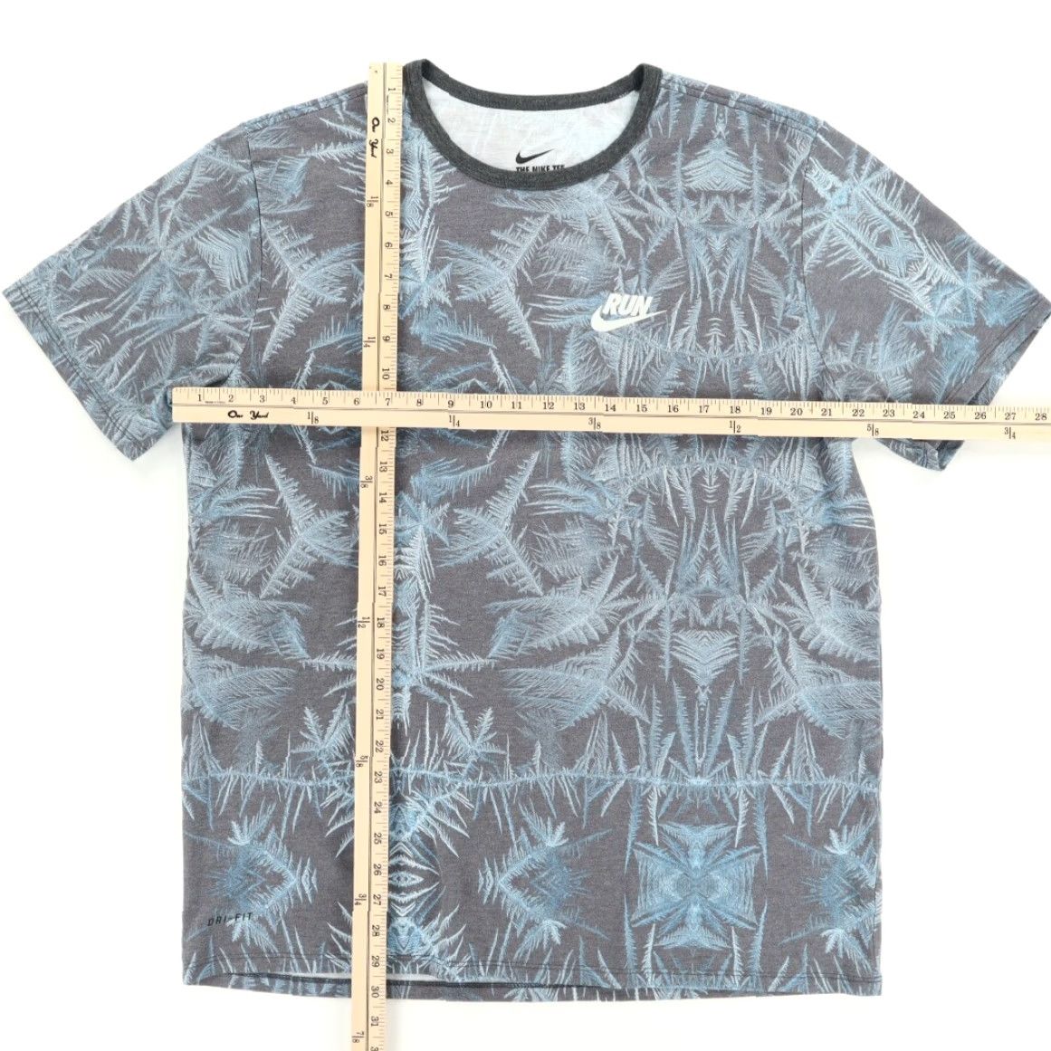 Nike Nike Run Icicle All Over Print T-Shirt Mens XL Shirt Size US XL / EU 56 / 4 - 3 Thumbnail