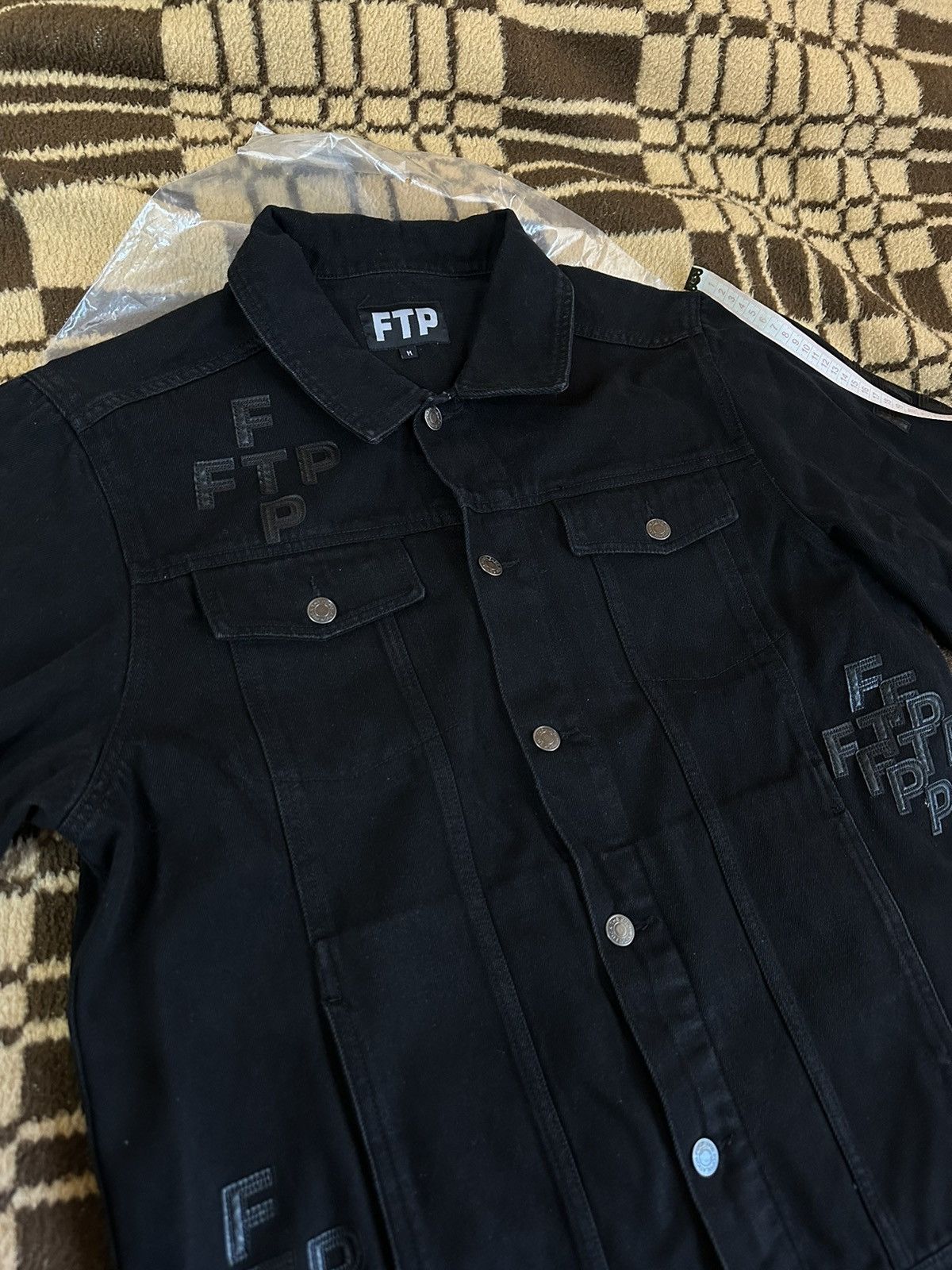 Fuck The Population FTP Cross Logo Denim Trucker Jacket Size US M / EU 48-50 / 2 - 5 Thumbnail