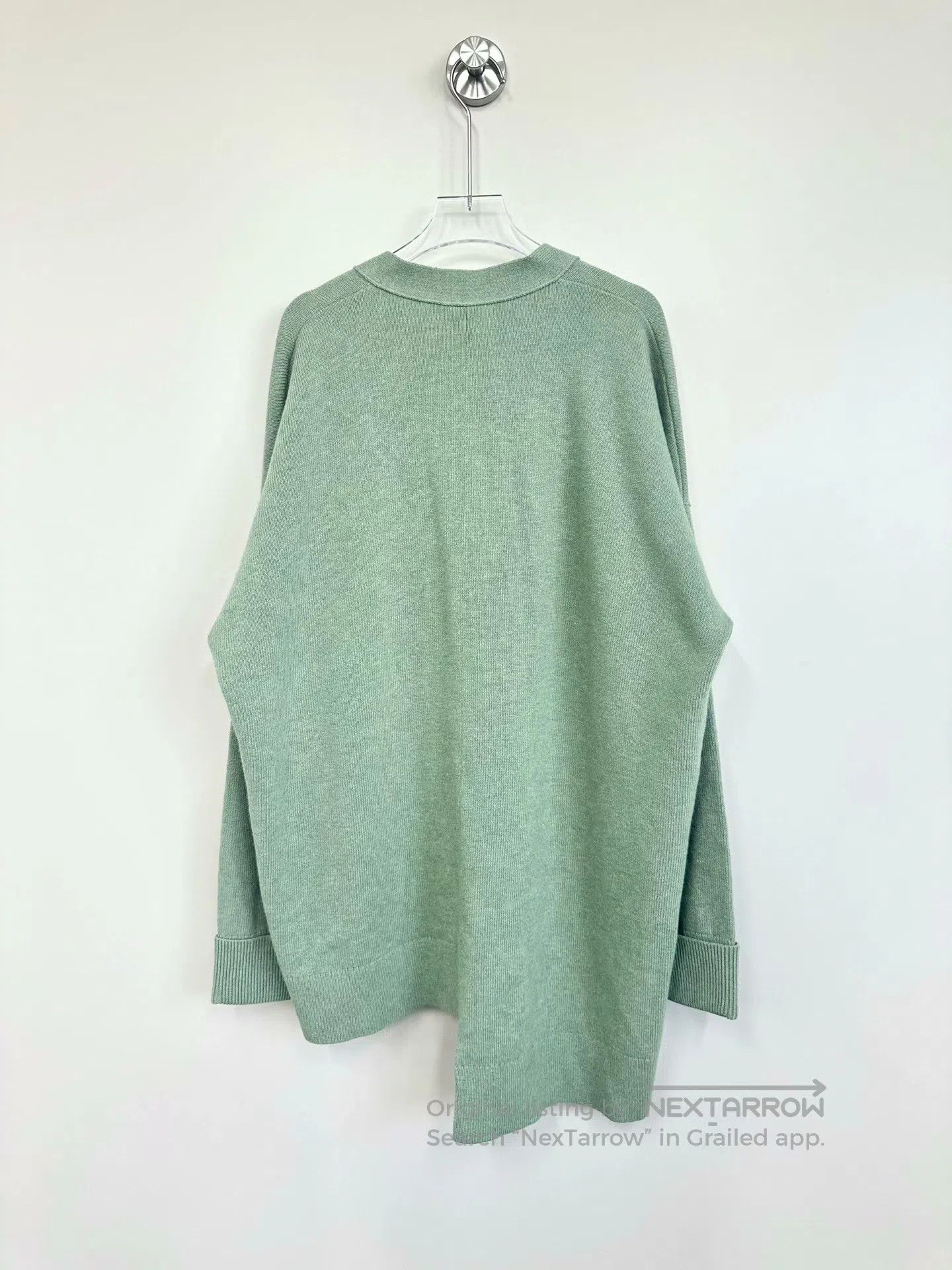 Loewe Loewe Light green asymmetric deer pattern jacquard knitted Size S / US 4 / IT 40 - 2 Thumbnail