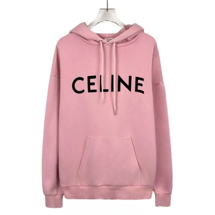Celine Celine Logo Print Cotton Hooded Sweatshirt Size S / US 4 / IT 40 - 1 Thumbnail