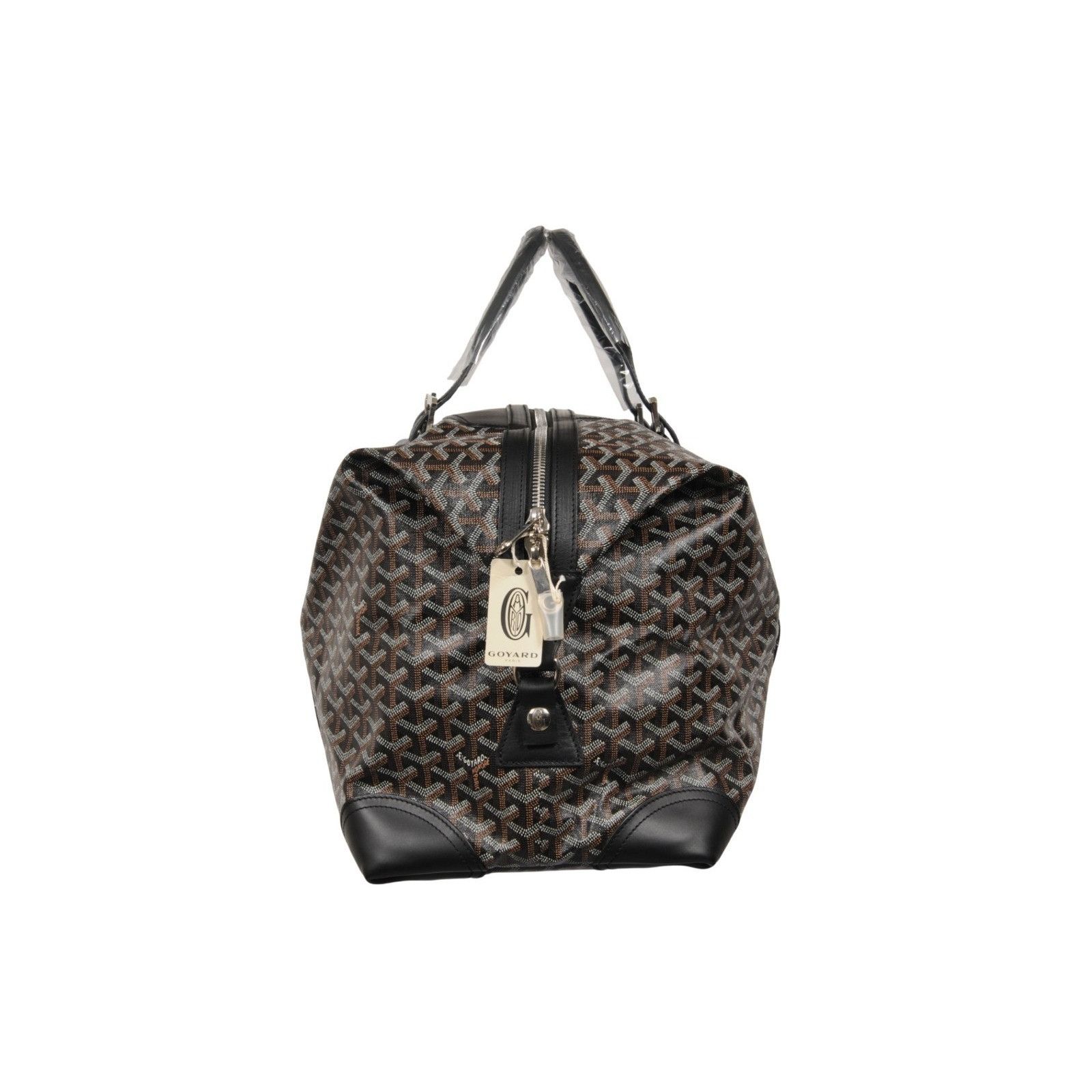 Goyard Boeing 55 Duffle Bag Black Brown Travel Carry On Weekend Size ONE SIZE - 4 Thumbnail