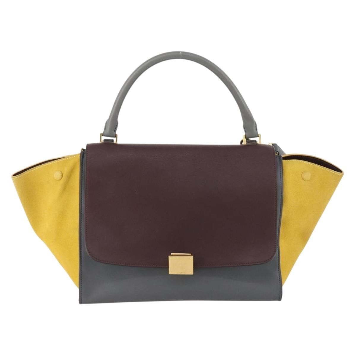 Celine Celine Tricolor Trapeze Bag Leather Size ONE SIZE - 1 Thumbnail
