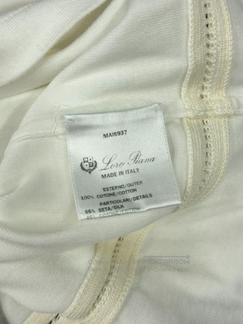 Loro Piana Loro Piana White Striped Long Sleeve Shirt Size XS / US 0-2 / IT 36-38 - 5 Thumbnail