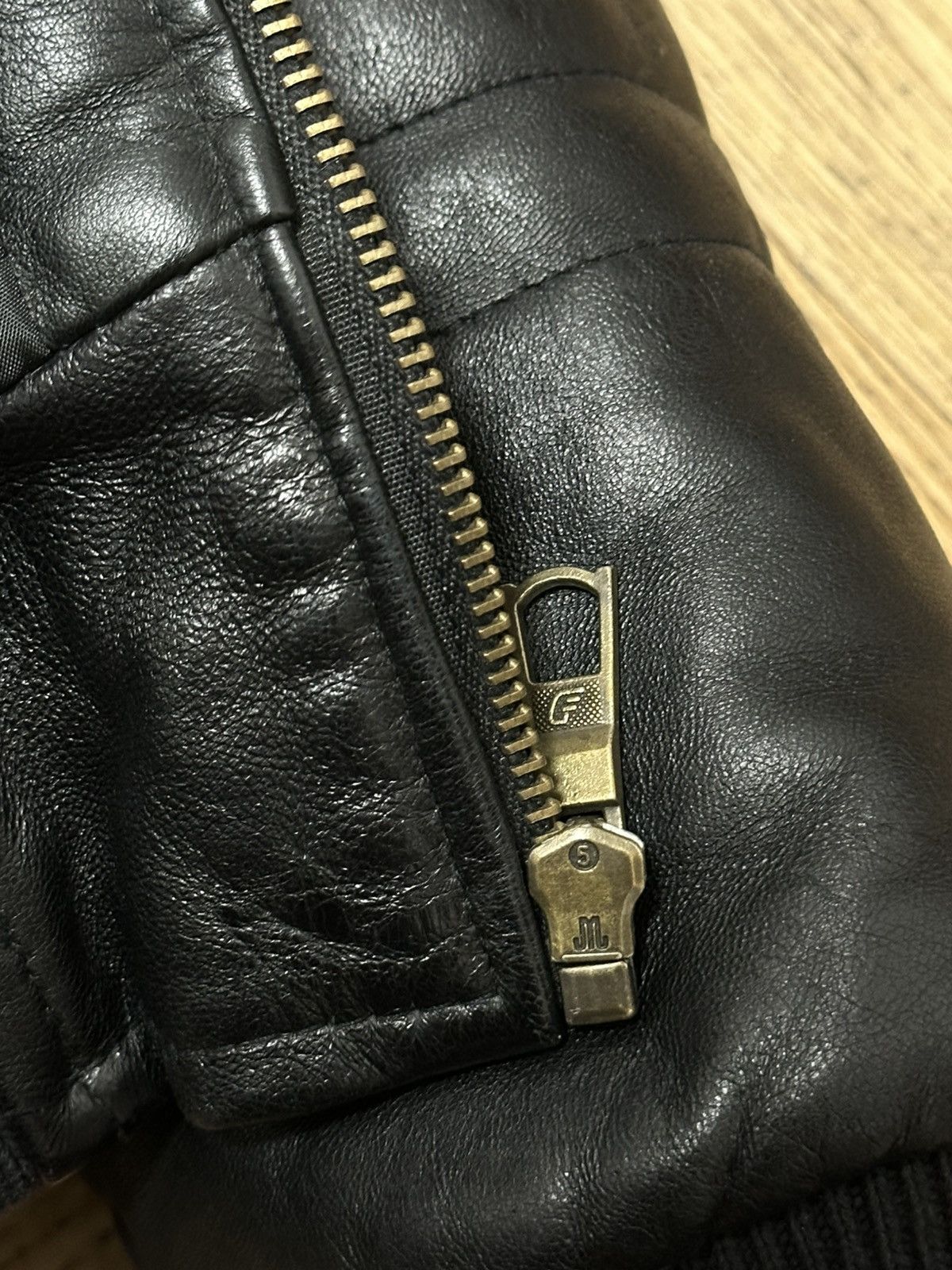 Vintage Fly Black Genuine Leather Bomber Jacket Size S Size US S / EU 44-46 / 1 - 11 Thumbnail