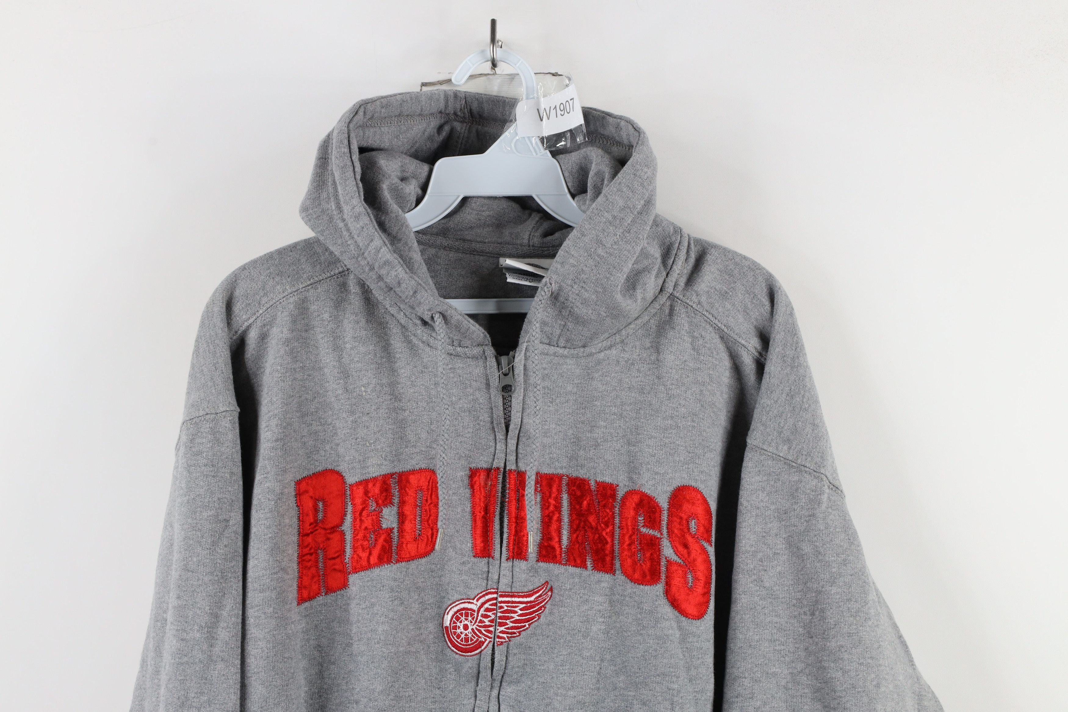 Vintage Vintage NHL Detroit Red Wings Hockey Full Zip Hoodie Gray Size US L / EU 52-54 / 3 - 2 Thumbnail