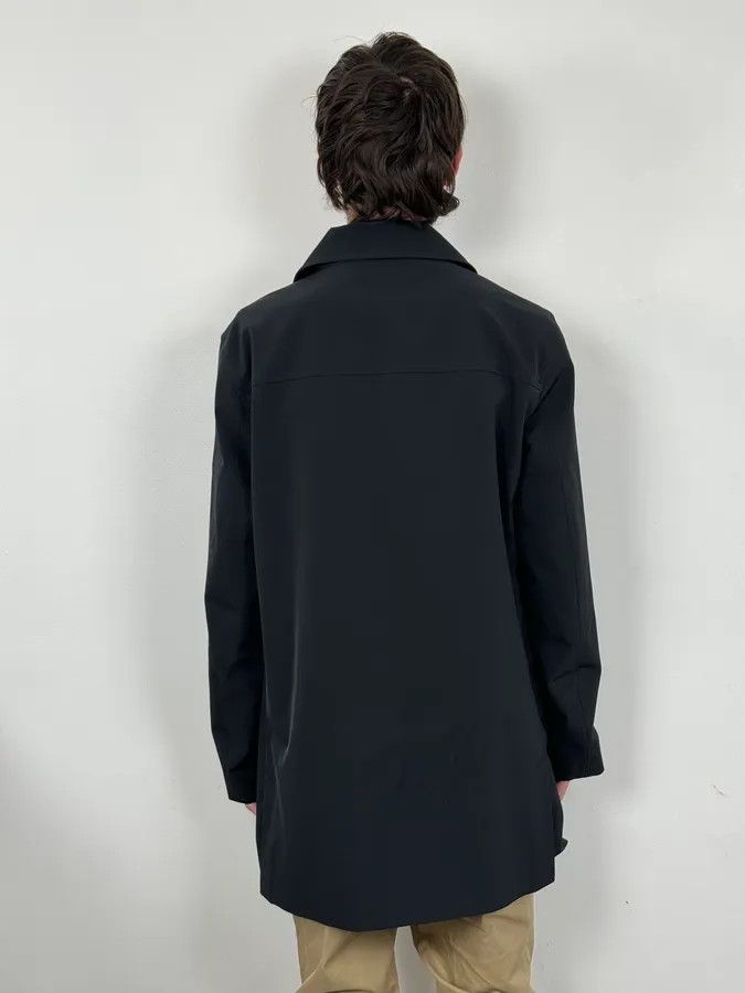 Prada 2000s Prada Navy Nylon Buttoned Class Long Jacket Size US L / EU 52-54 / 3 - 3 Thumbnail
