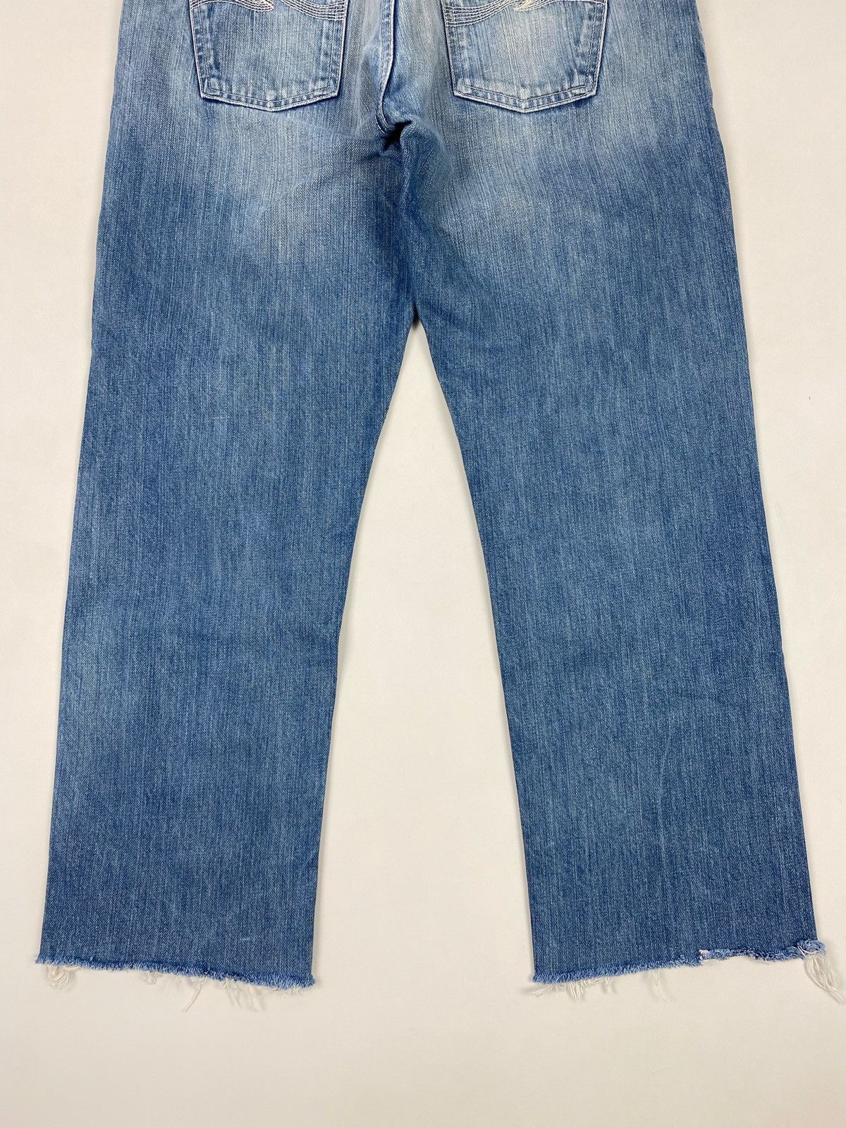 Nudie Jeans Nudie Jeans Big Bengt Used Seagreen Cropped Denim Pants Size US 30 / EU 46 - 12 Thumbnail