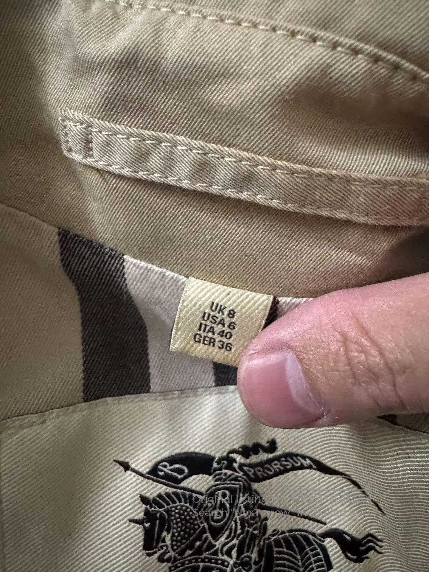 Burberry burberry double-breasted trench coat. Size S / US 4 / IT 40 - 4 Thumbnail