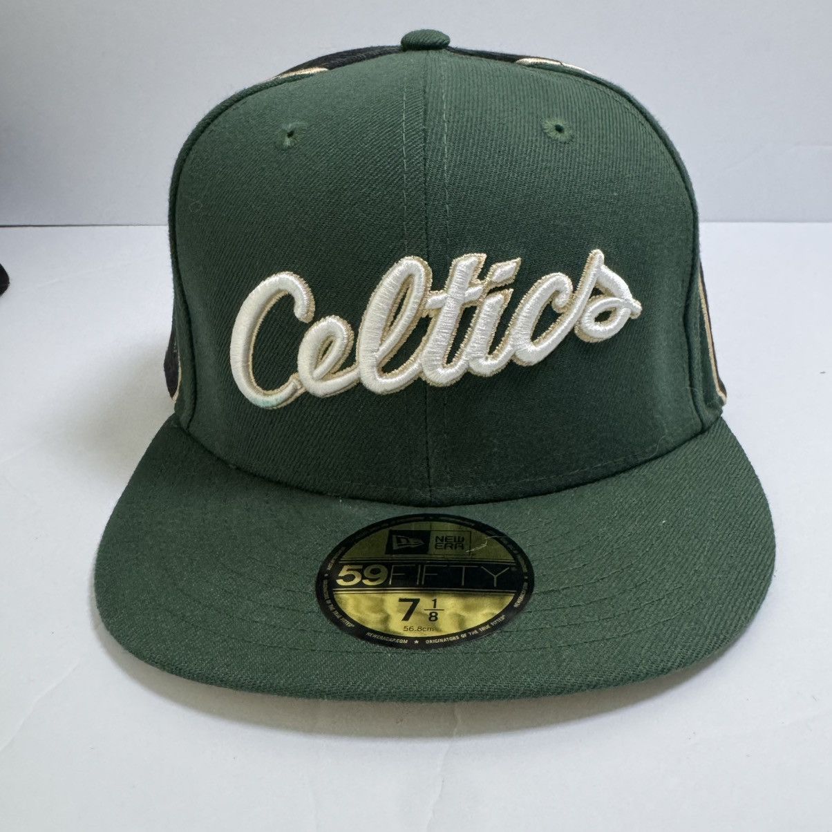 New Era Boston Celtics City Edition New Era 59FIFTY Hat 7 1/8 Green Size ONE SIZE - 2 Thumbnail