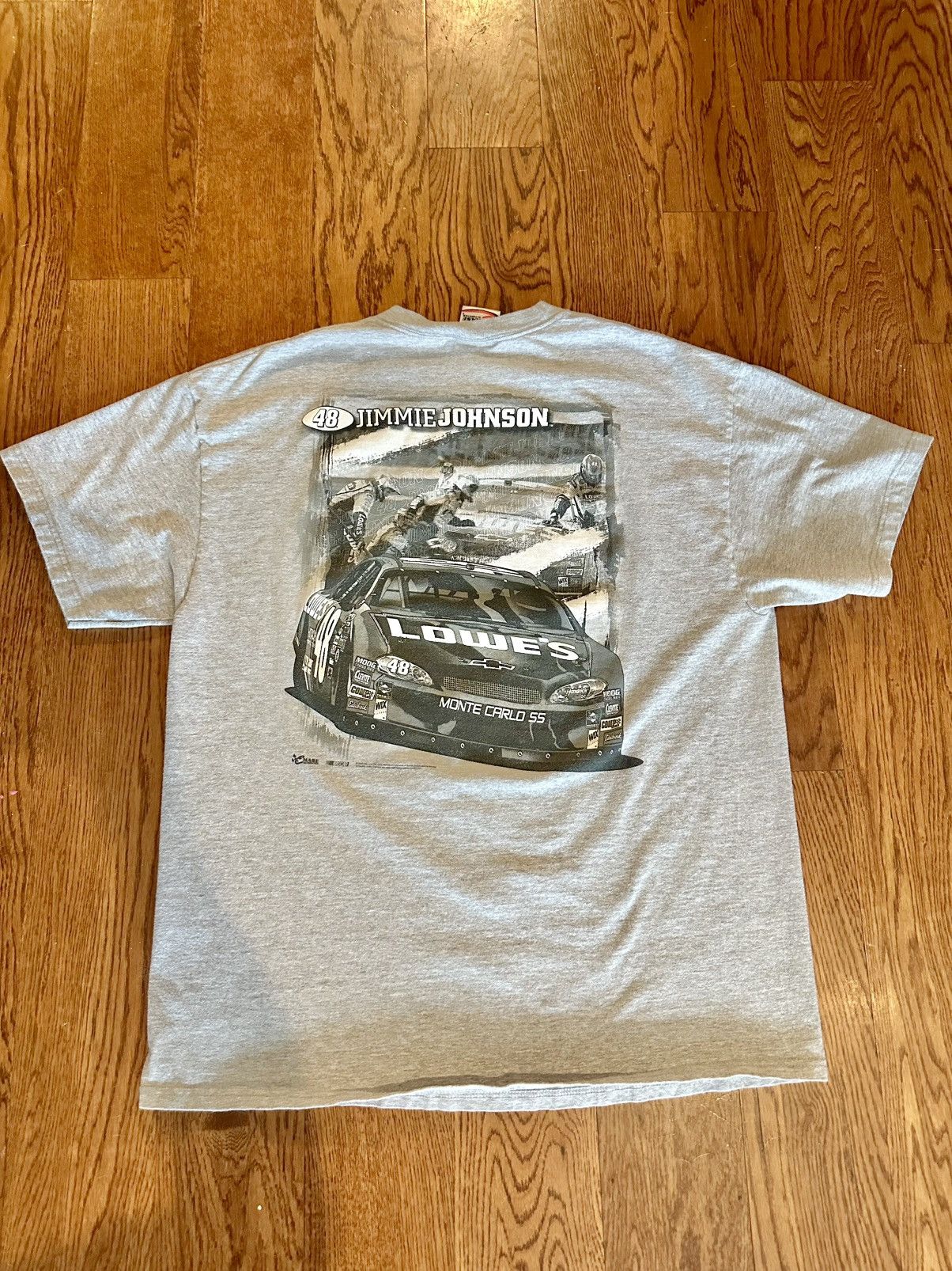 Chase Authentics × Hanes × NASCAR Jimmie Johnson 2006 NASCAR TShirt XL Y2K XL Hanes Beefy Size US XL / EU 56 / 4 - 5 Thumbnail