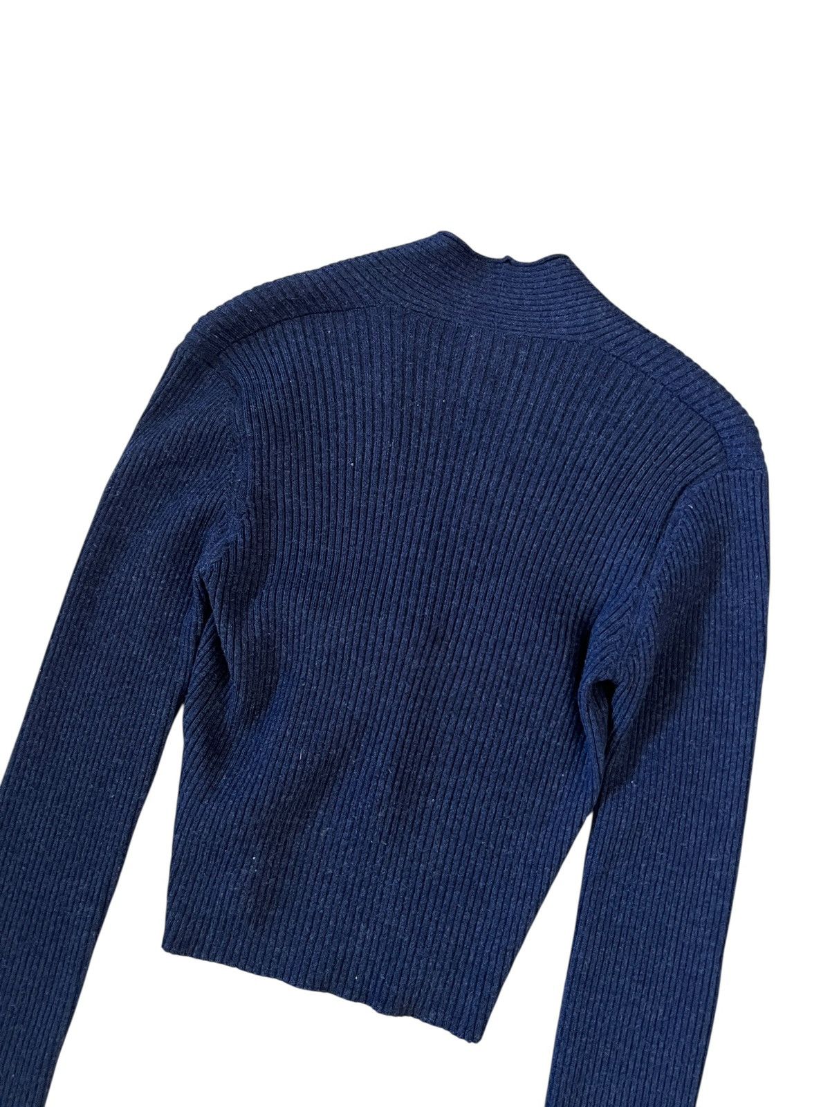 Romeo Gigli Vintage Romeo Gigli Cropped Ribbed Knit Sweater Size M / US 6-8 / IT 42-44 - 9 Thumbnail