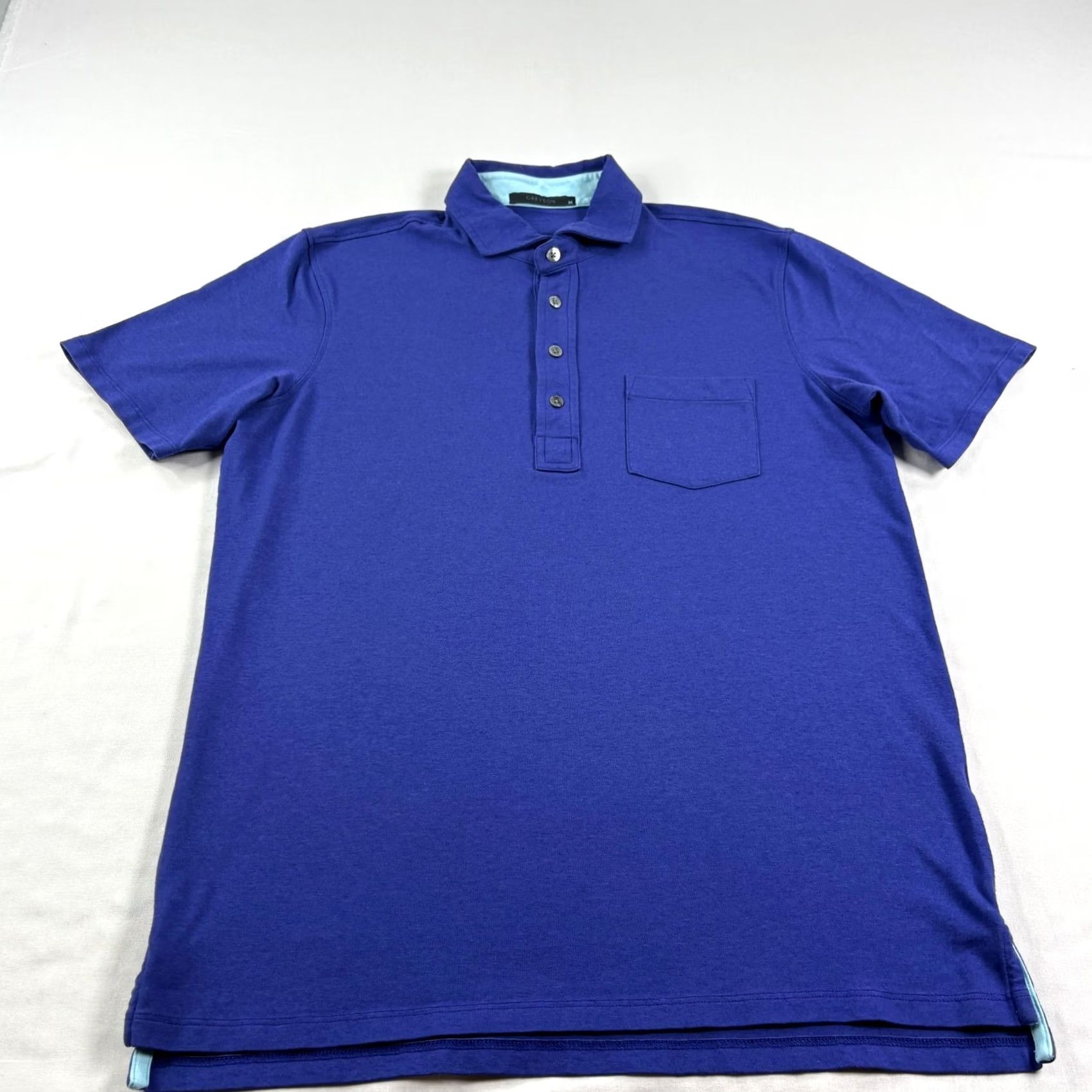 Vintage Polo Golf Shirt Mens Medium Blue Apache Polo Golf Stretch Pocket Casual Size US M / EU 48-50 / 2 - 2 Thumbnail