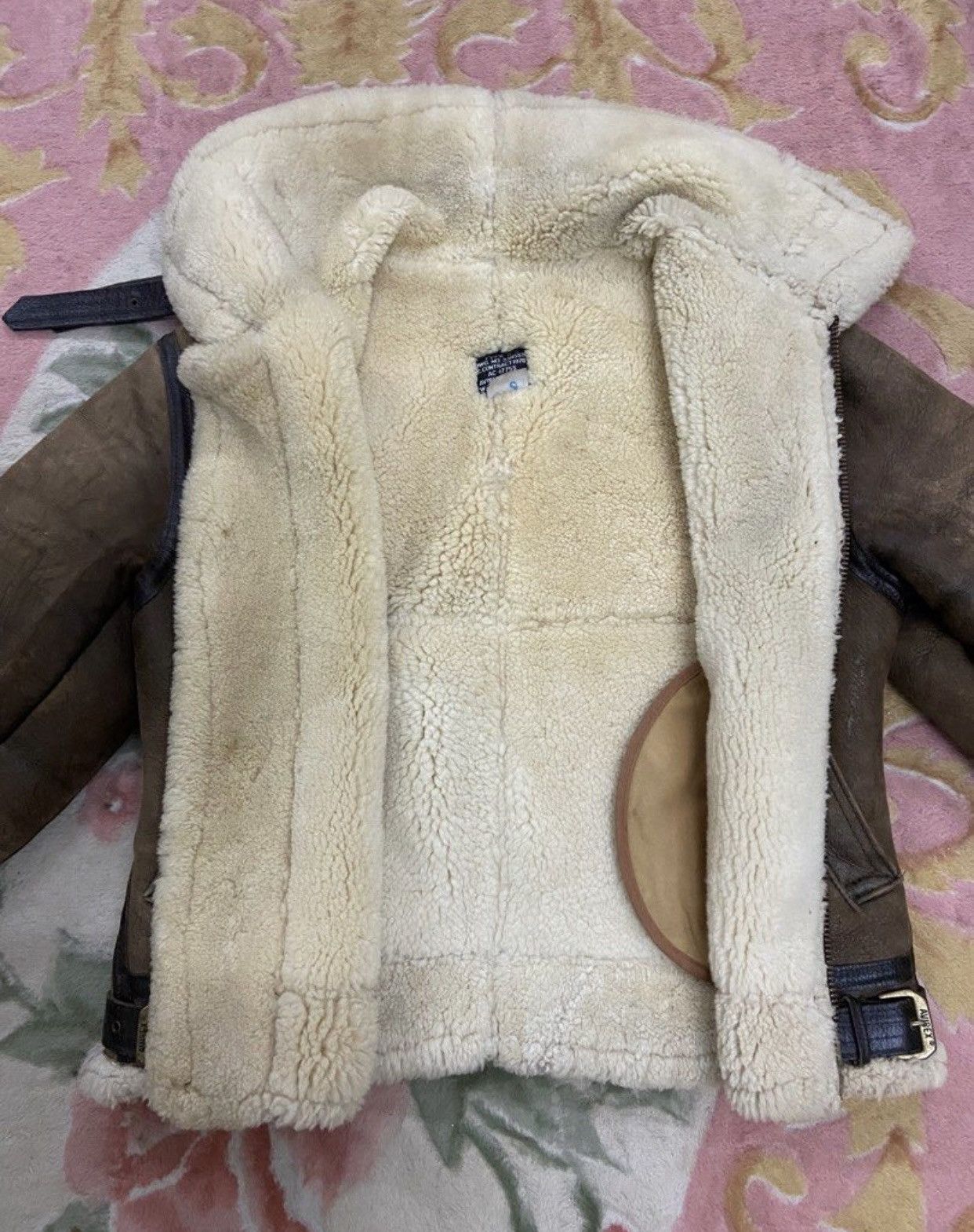 Avirex × Vintage Vtg Avirex B-3 80s OG 1986 Shearling Sheepskin Jacket Size US M / EU 48-50 / 2 - 3 Thumbnail