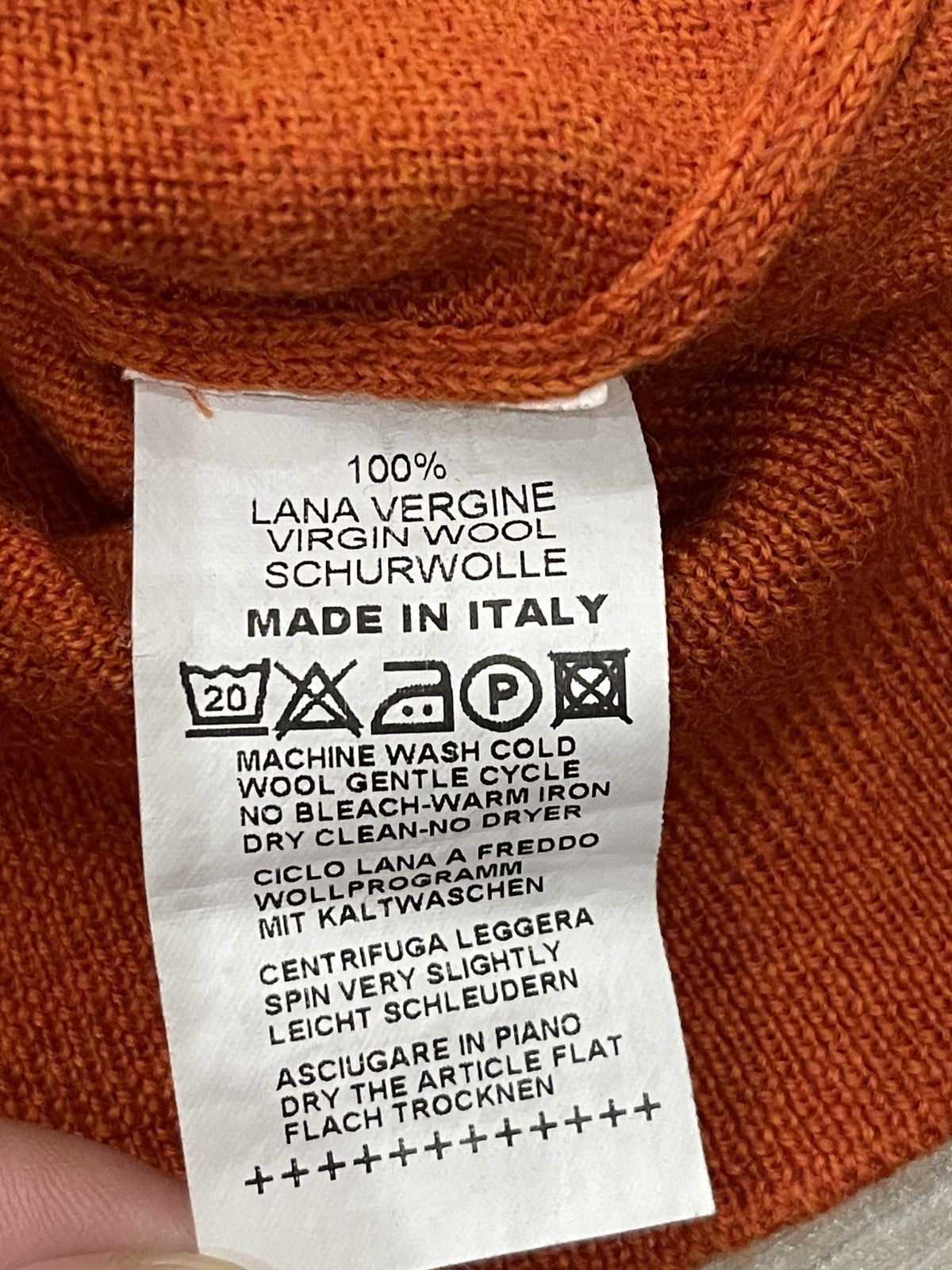 Gran Sasso Gran Sasso 100% Virgin Wool V-Neck Sweater / Pullover XL Size US XL / EU 56 / 4 - 6 Thumbnail