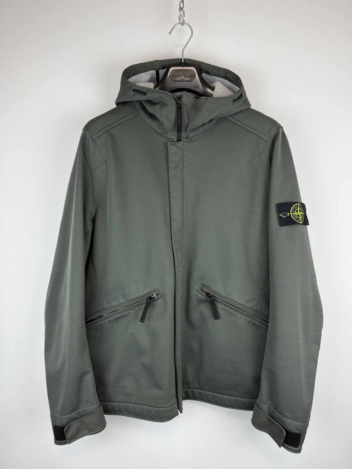 Stone Island Green Stone Island Soft Shell-R Terry Jacket | Grailed