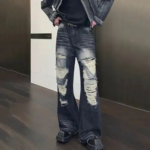 Frayed Edge Straight jeans