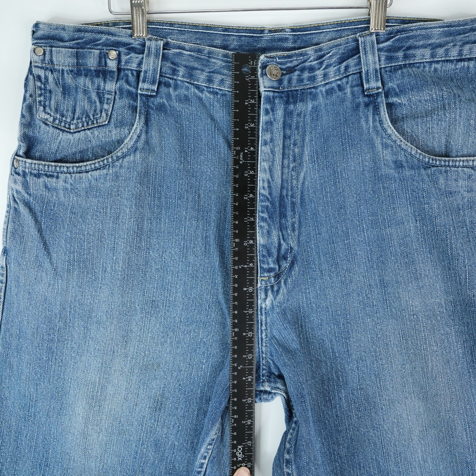 Makaveli Makaveli Tupac Jean Shorts Mens 40x14 Blue Jorts Baggy Y2K Size US 40 / EU 56 - 12 Thumbnail