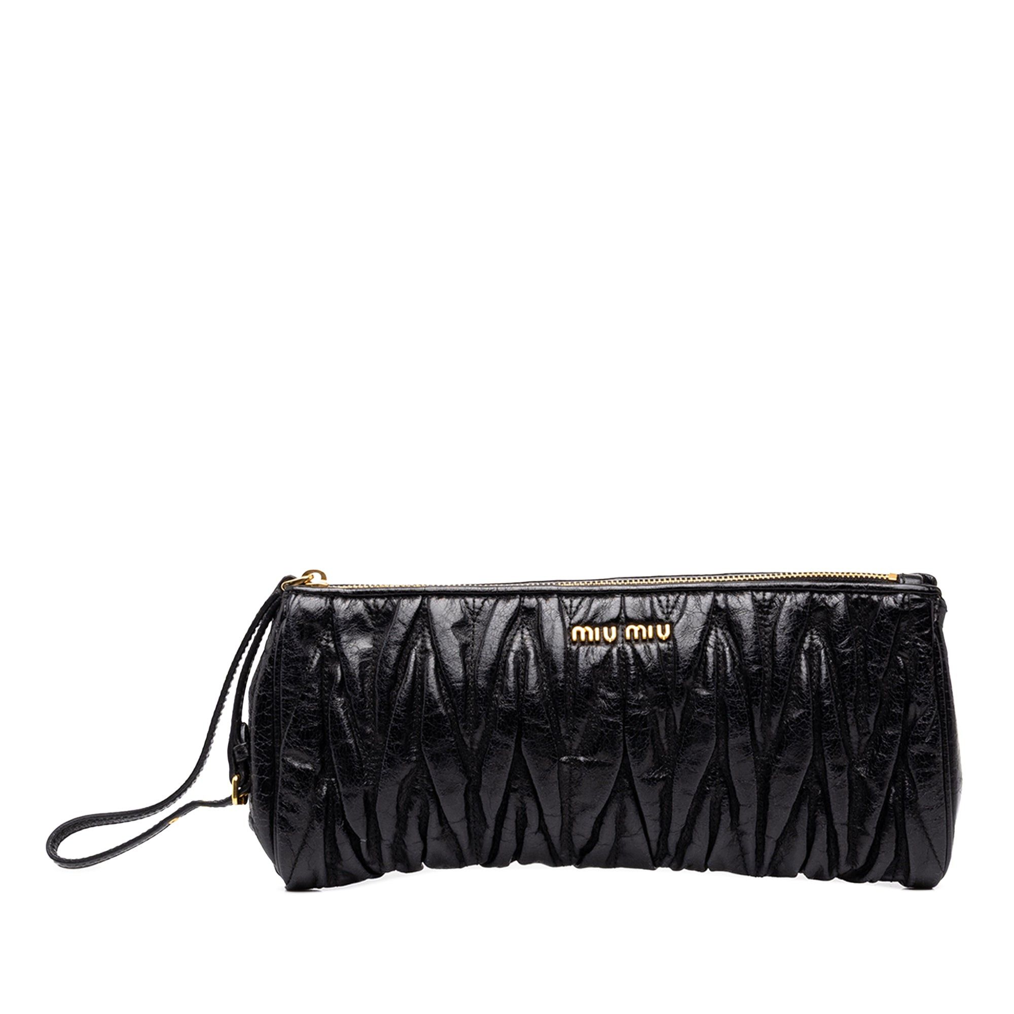 Miu Miu Matelasse Nappa Lux Wristlet Clutch Size ONE SIZE - 1 Thumbnail