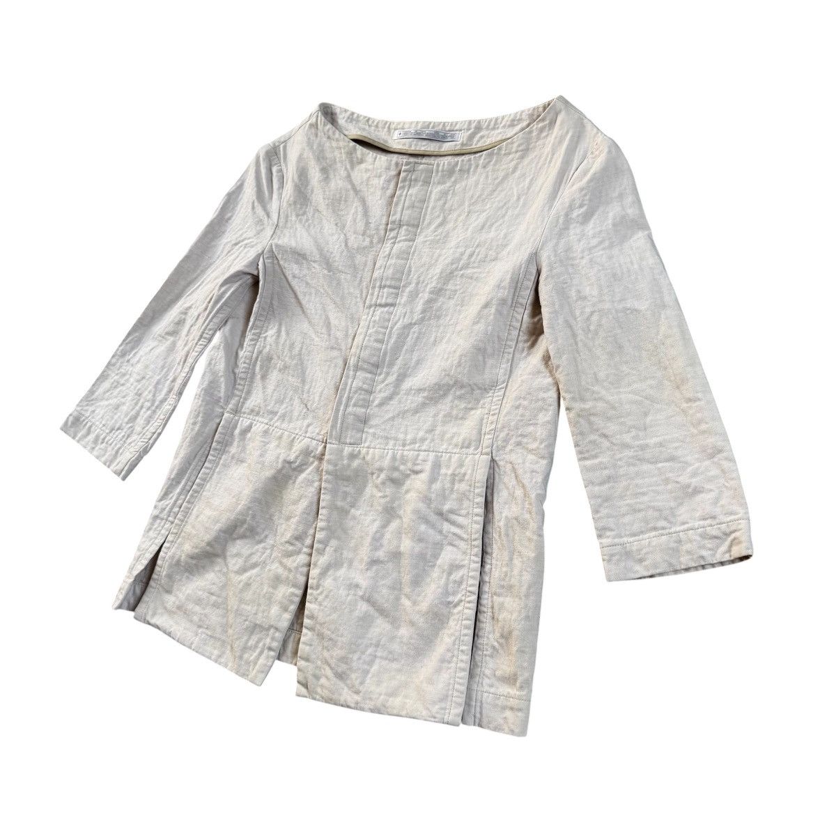 Limi Feu VTG Y’s Bis LIMI Yohji Yamamoto Cotton Linen Jacket Designer Size S / US 4 / IT 40 - 2 Thumbnail
