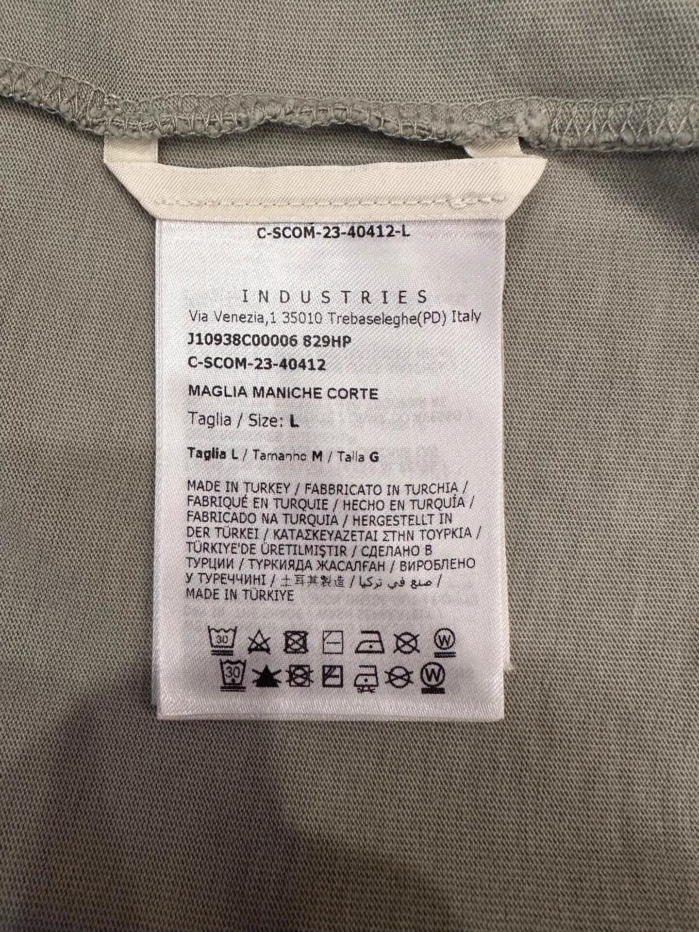 Moncler Moncler Men's Pale Green Embroidered Logo Short Sleeve Tee L Size US L / EU 52-54 / 3 - 6 Thumbnail