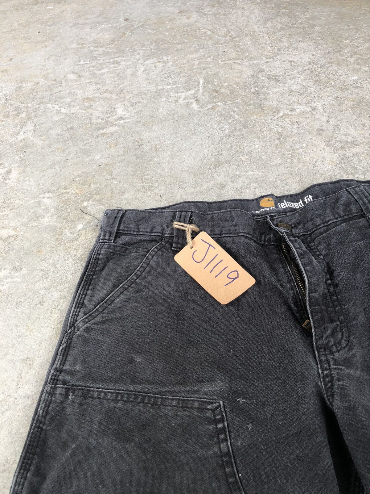 Lil Yachty Vintage Carhartt Double Knee Distressed Jeans Size US 34 / EU 50 - 14 Thumbnail