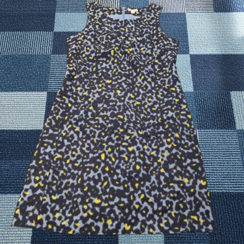 Gap Gap Dress Women S Blue A-Line Sleeveless Lined Round Neck Zip Hook & Eye Casual Party/Cocktail Size S / US 4 / IT 40 - 1 Thumbnail