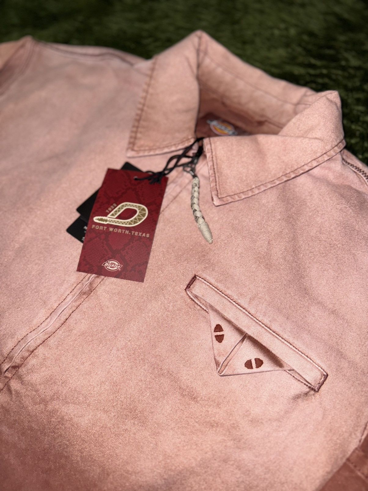 Dickies [XL] Dickies Washed Snake Detail Eisenhower Jacket Red Size US XL / EU 56 / 4 - 2 Thumbnail